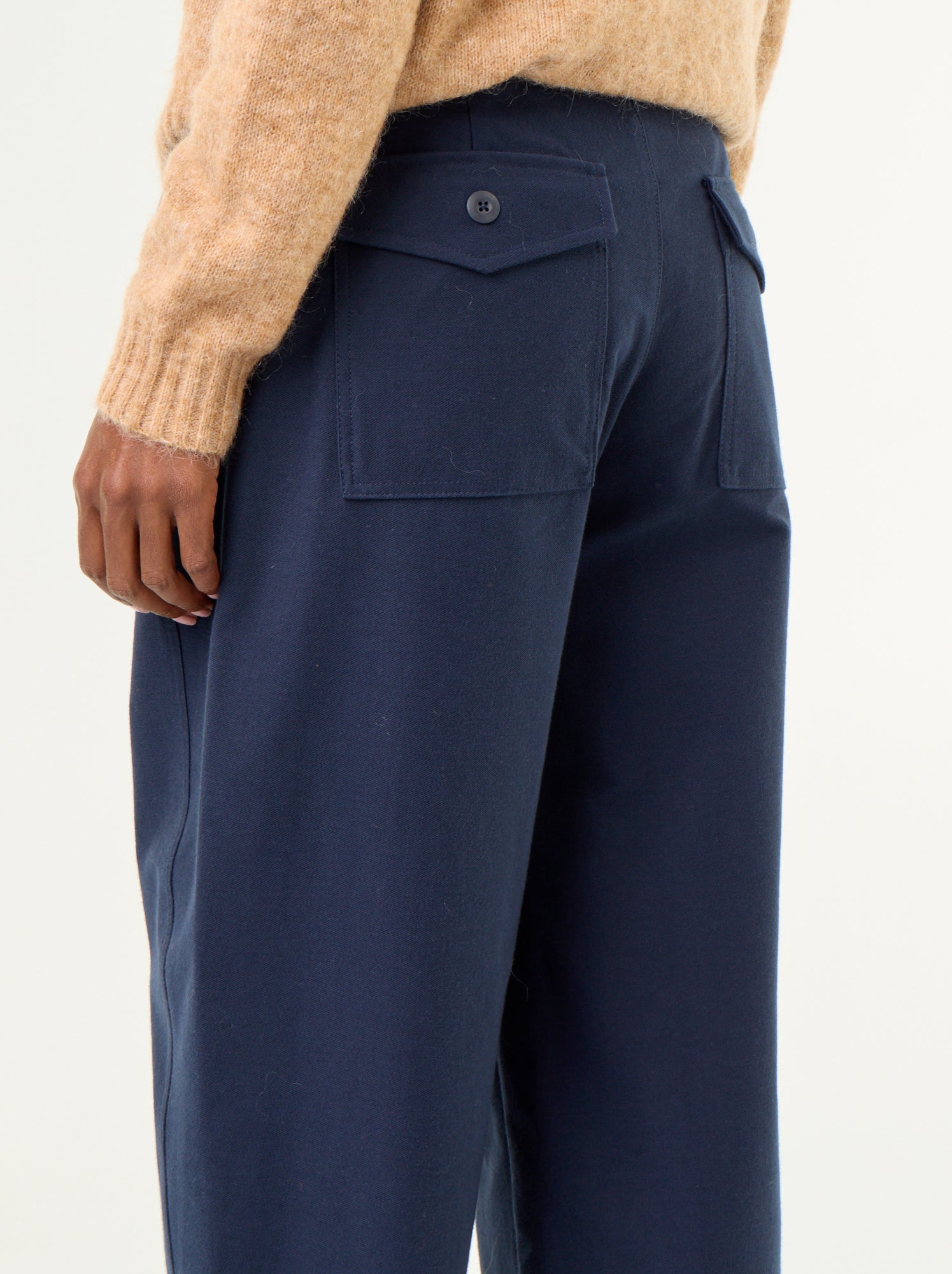 Pantalon uni forme large - Bleu