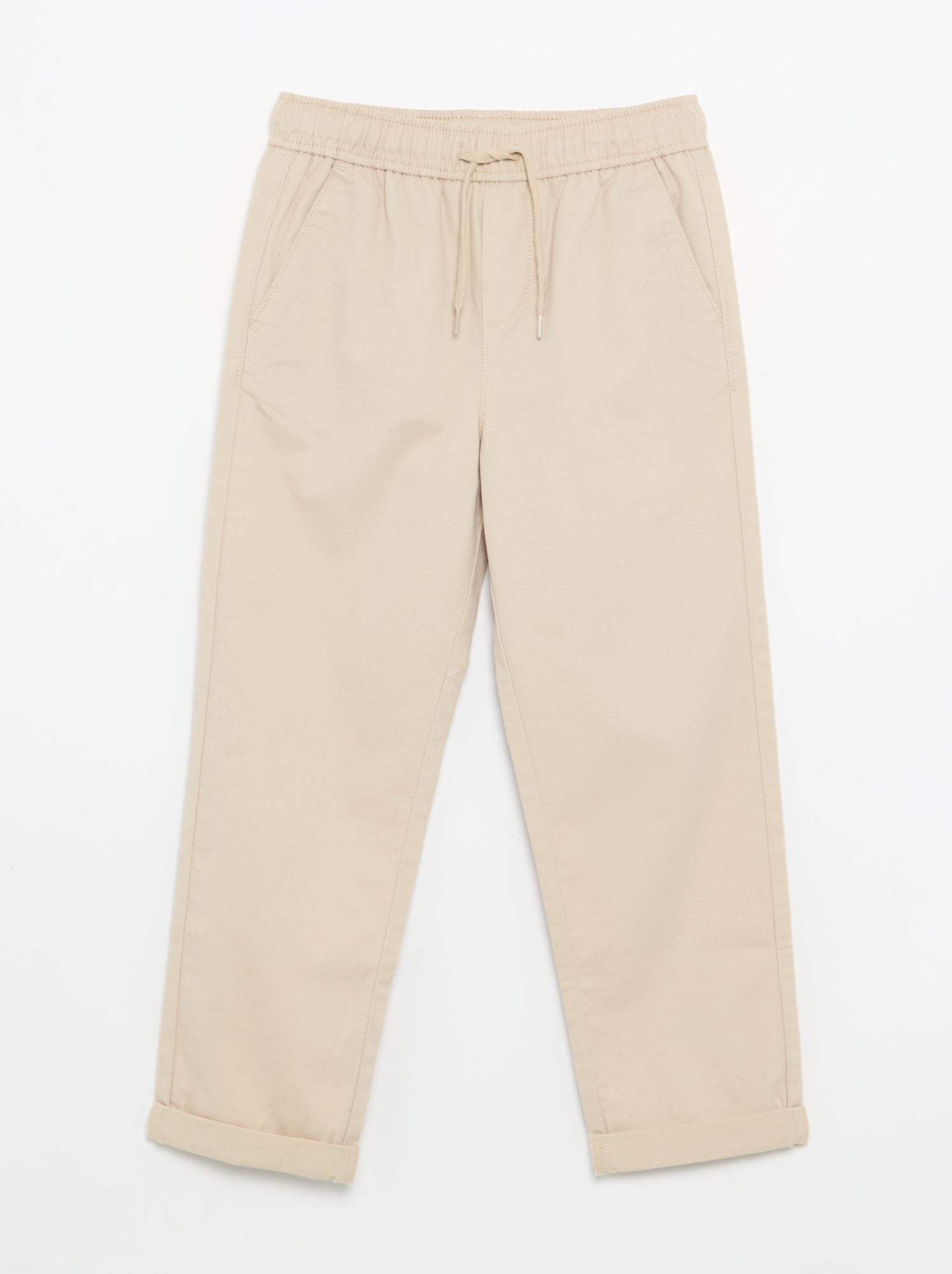 Pantalon uni léger - Beige