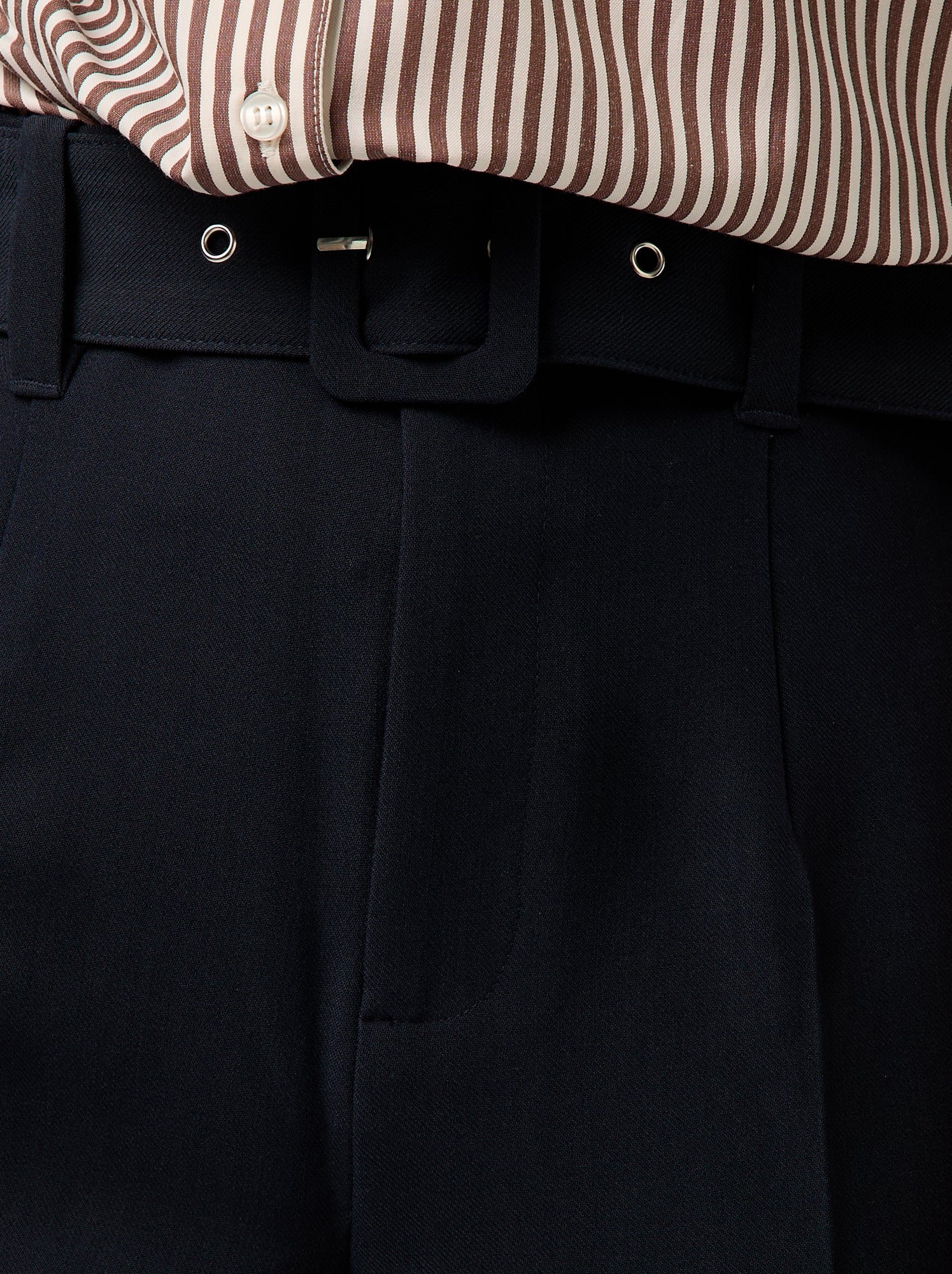 Pantalon uni pour femme à taille standard - Bleu