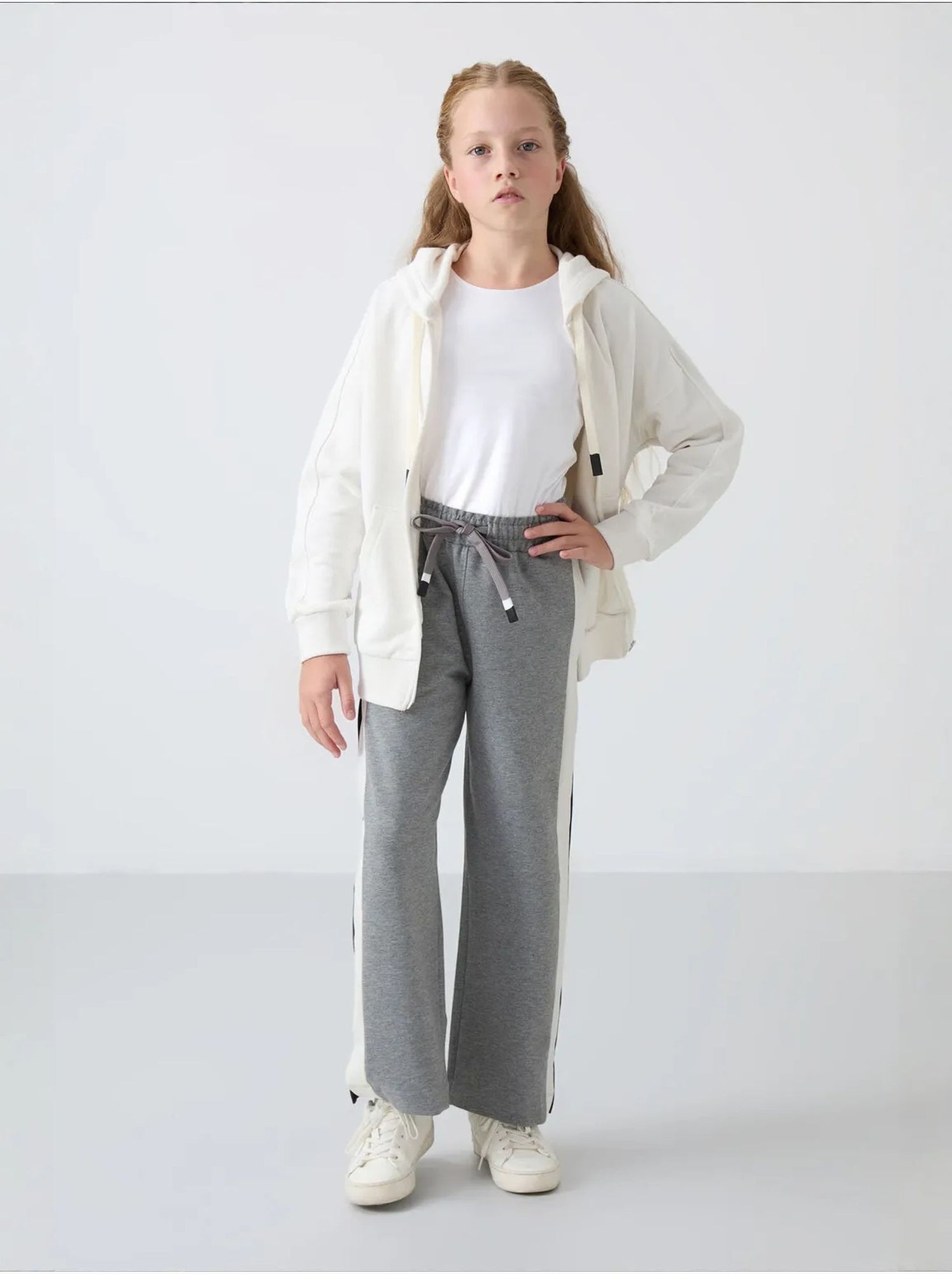 Pantalon unisexe jeune en mélange de coton tommy - Multicolore