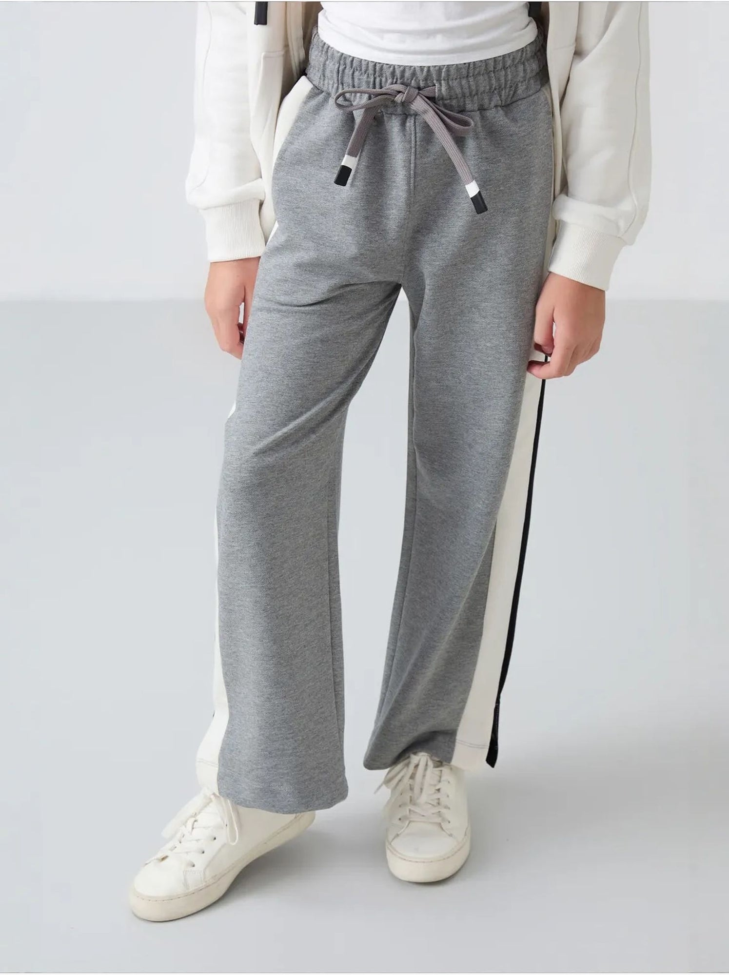 Pantalon unisexe jeune en mélange de coton tommy - Multicolore