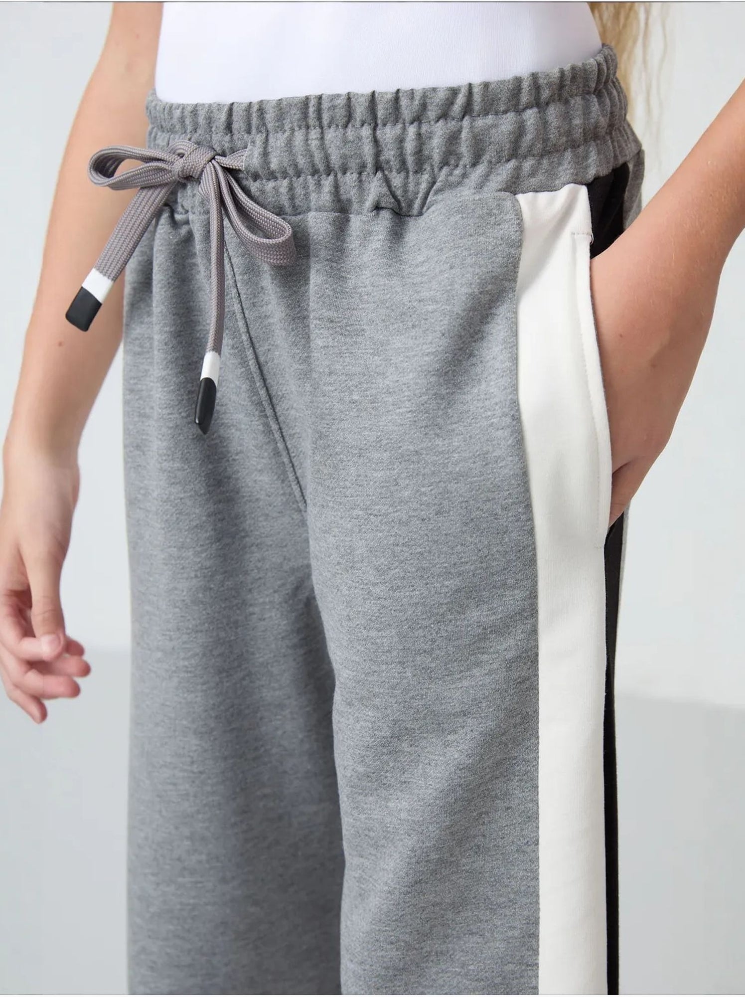 Pantalon unisexe jeune en mélange de coton tommy - Multicolore