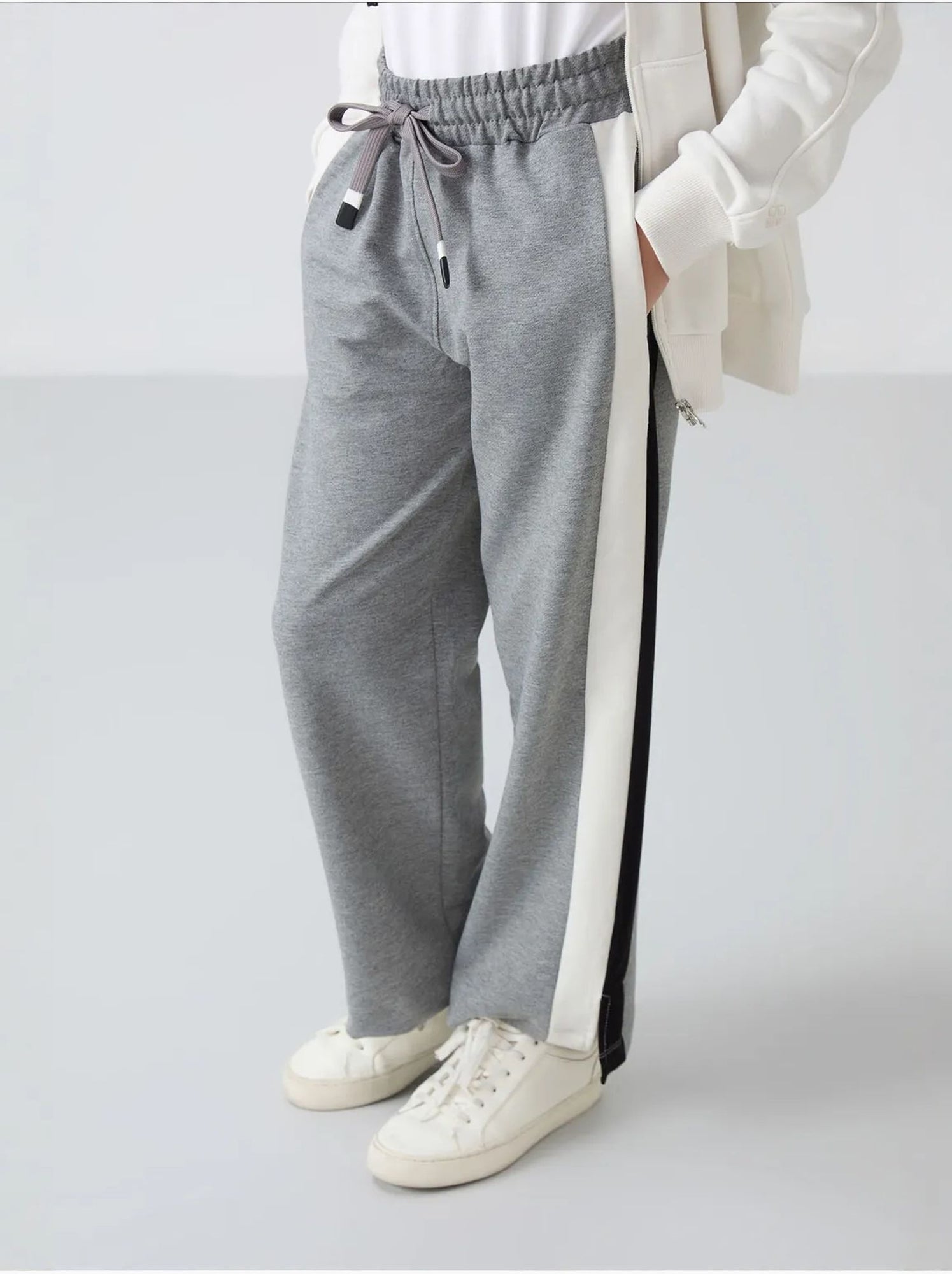 Pantalon unisexe jeune en mélange de coton tommy - Multicolore