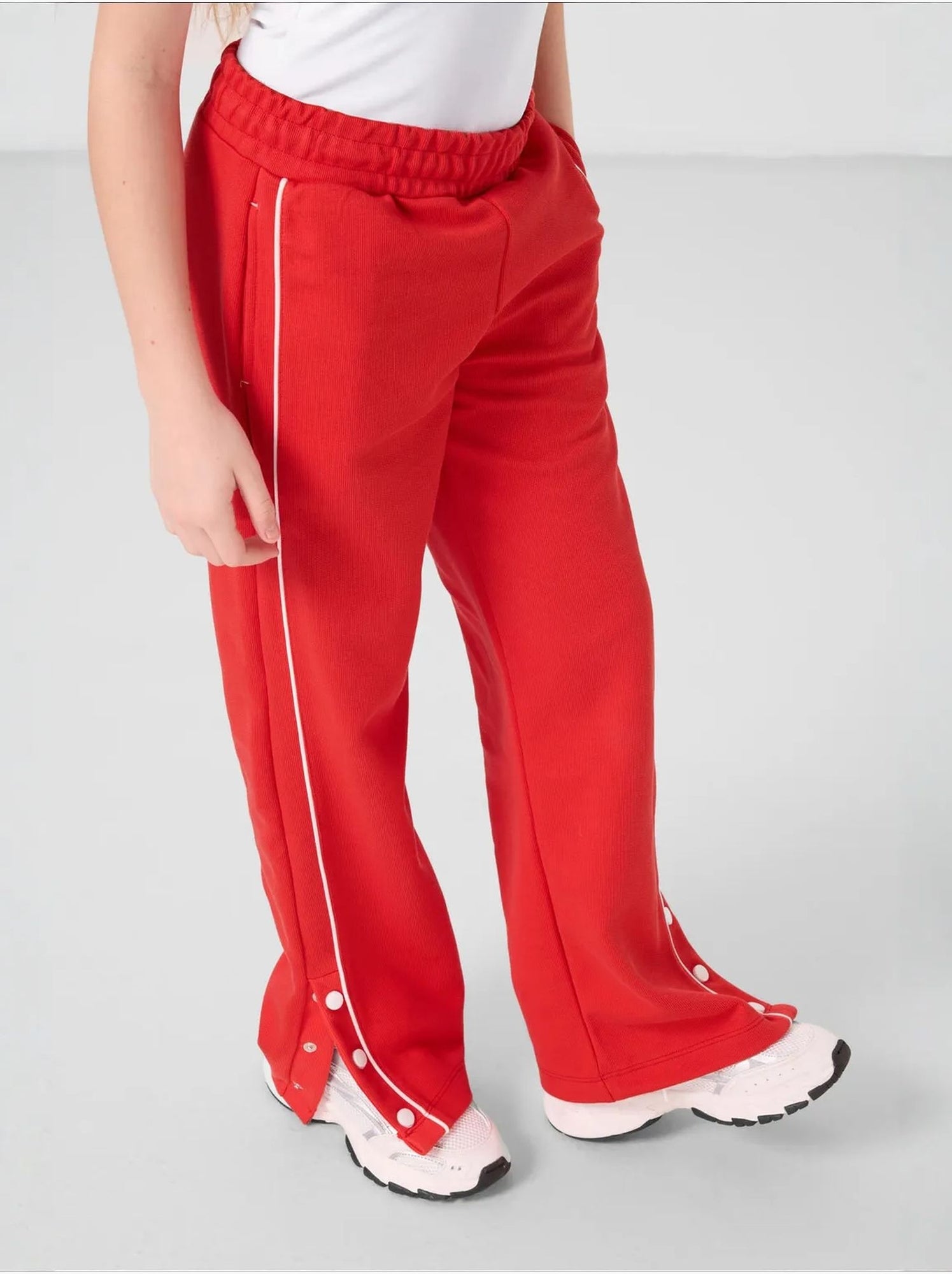 Pantalon unisexe jeunesse à jambe large tommy - Rouge