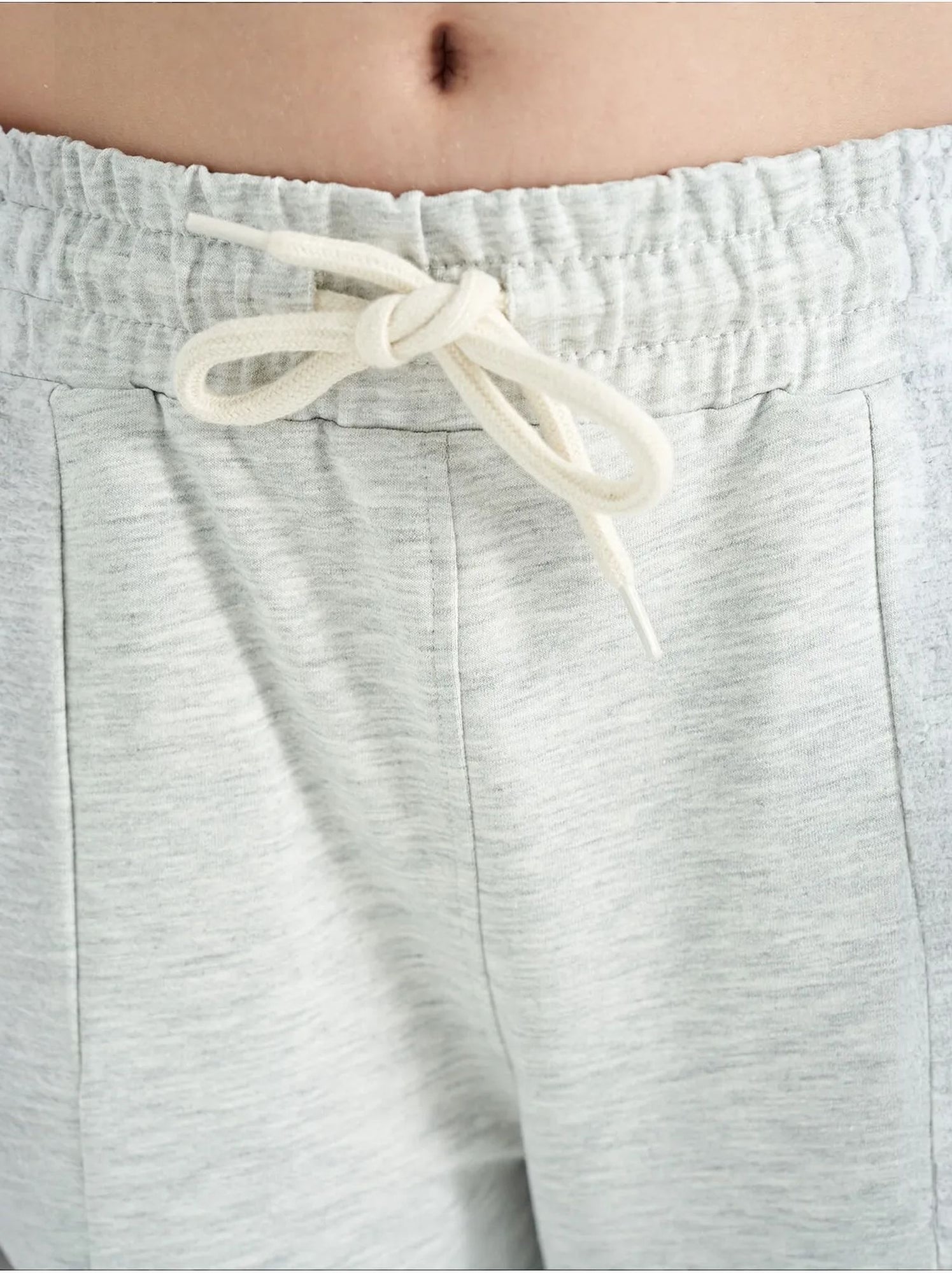Pantalon unisexe junior en mélange de coton tommy - Gris clair