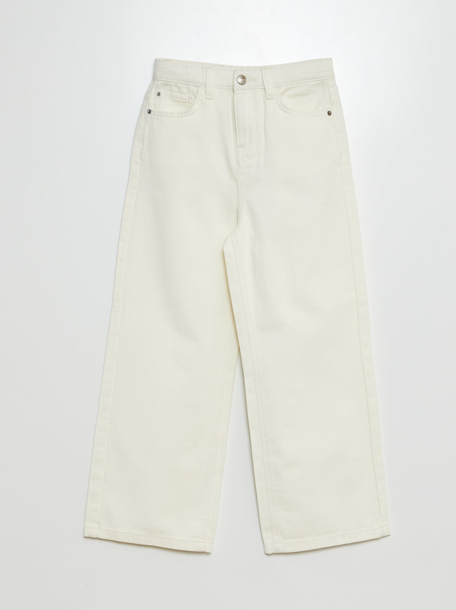 Pantalon wide leg - Blanc