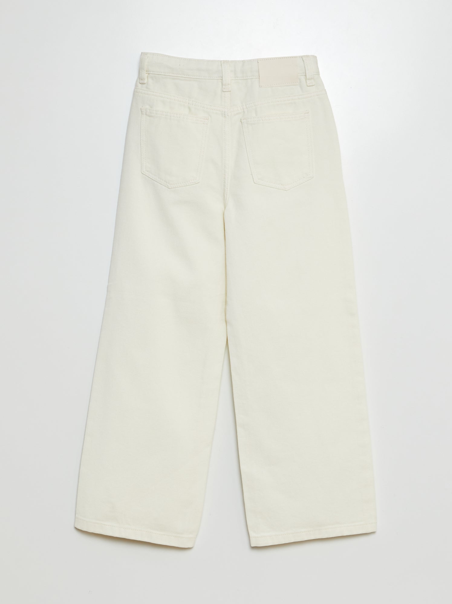 Pantalon wide leg - Blanc