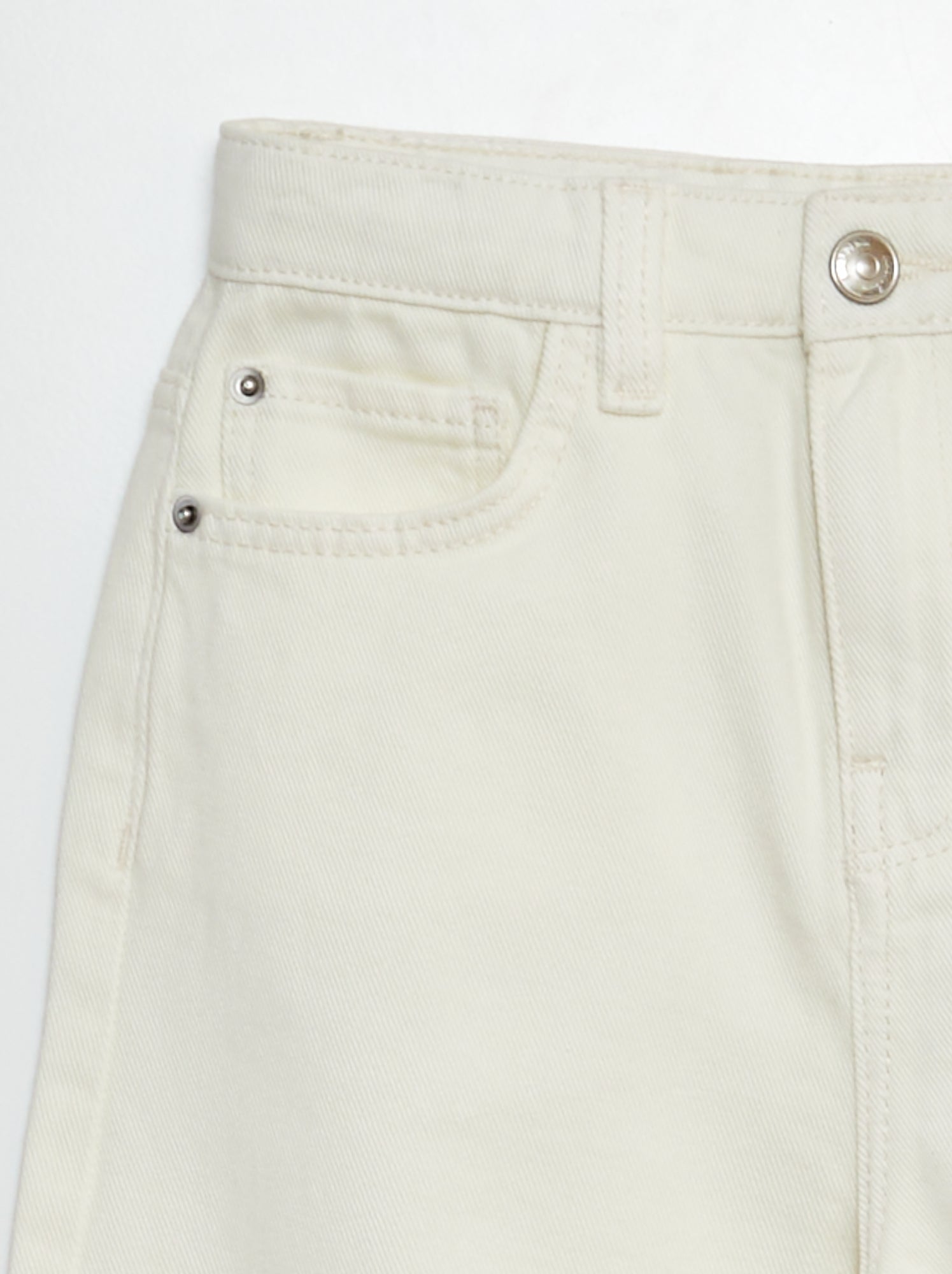 Pantalon wide leg - Blanc