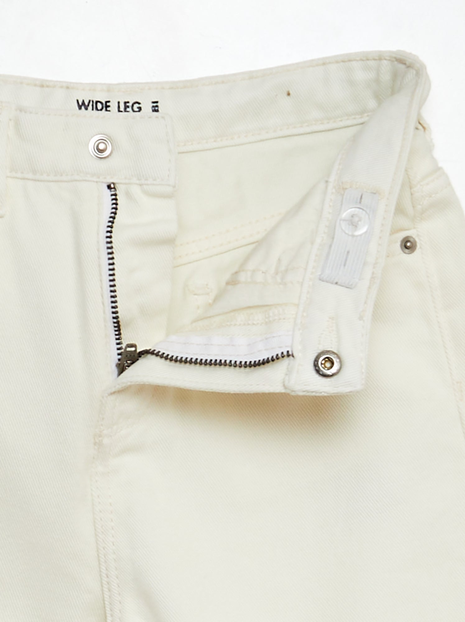 Pantalon wide leg - Blanc