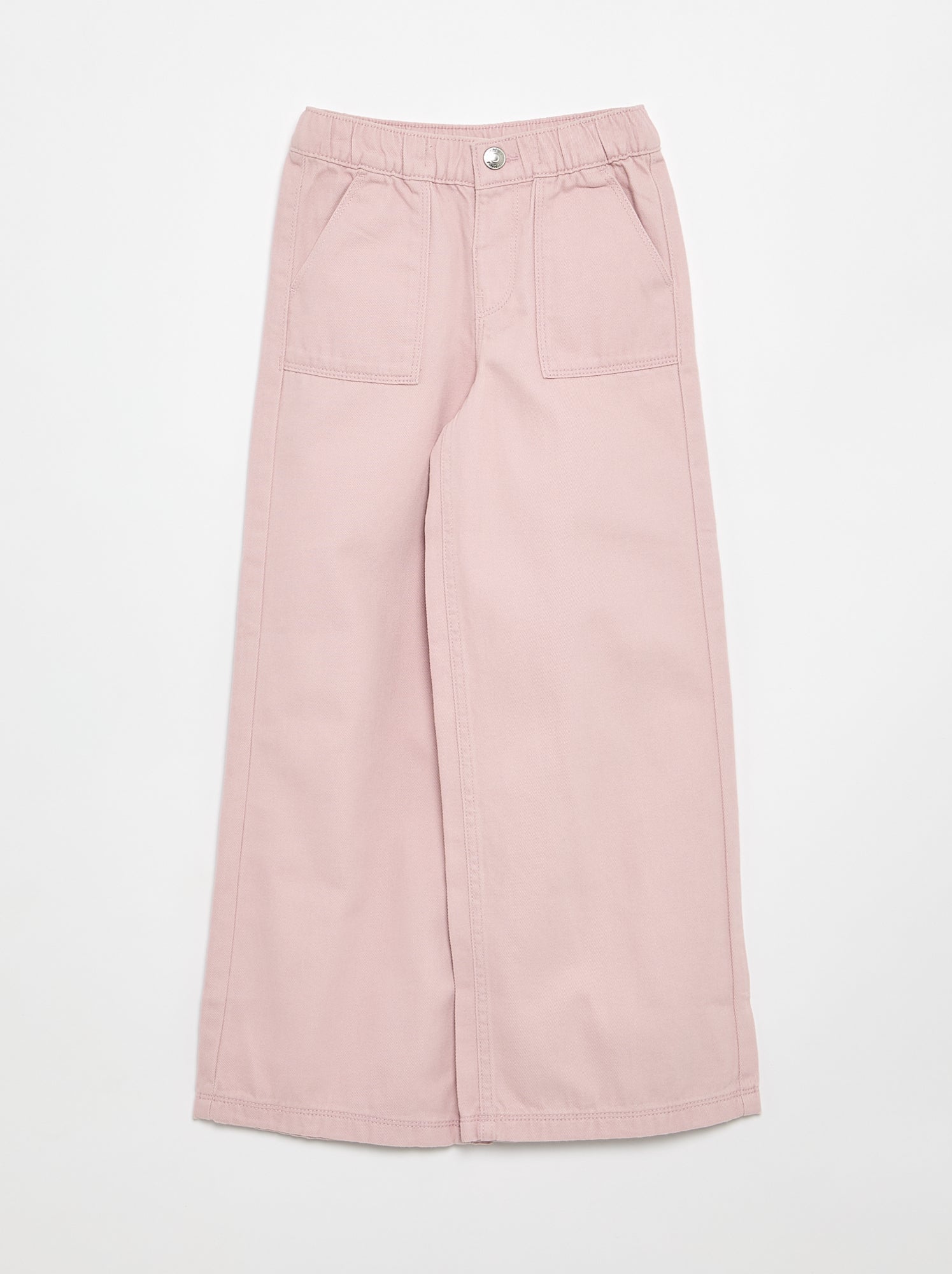 Pantalon wide leg - coupe ajustée - Violet