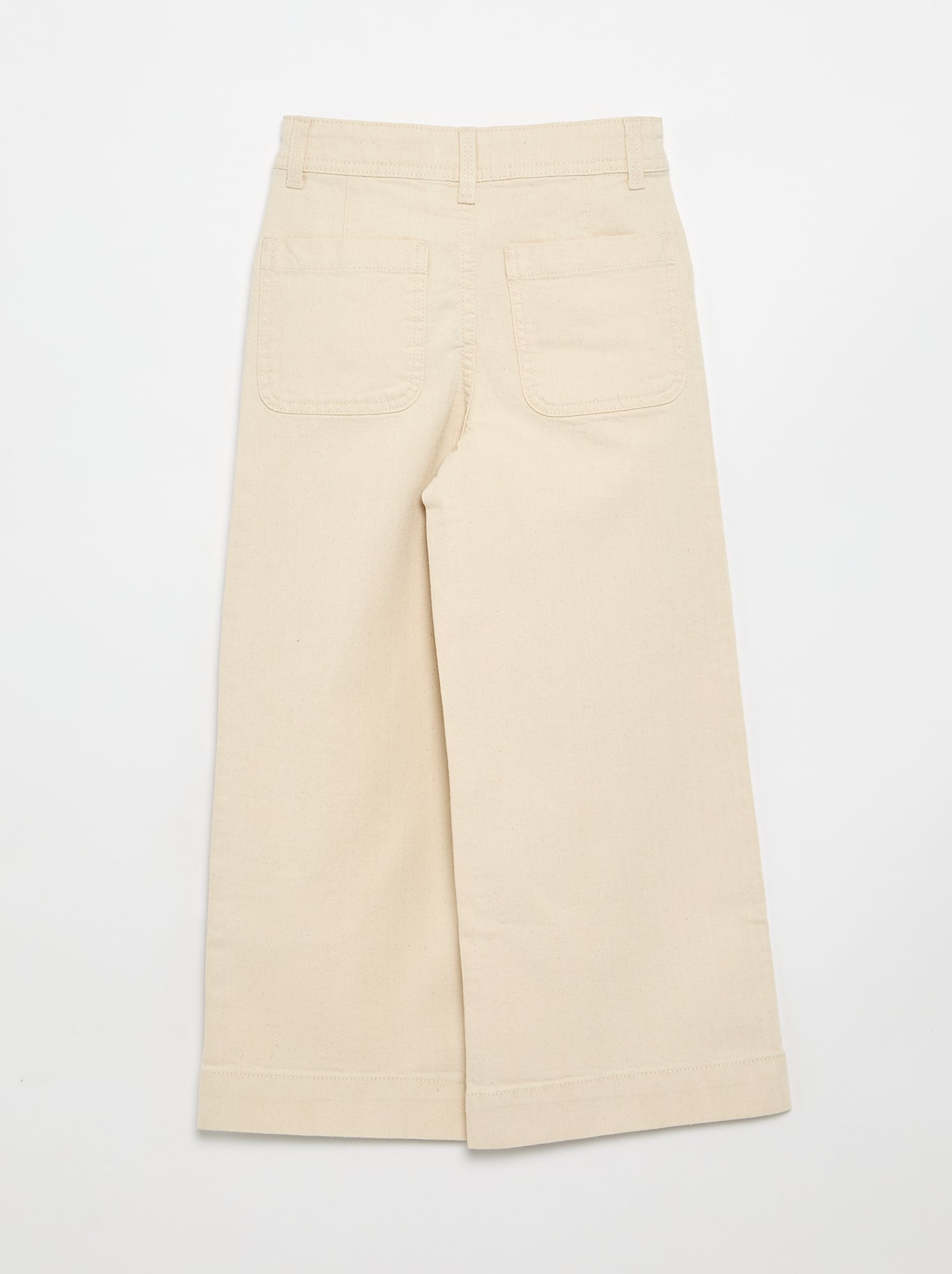Pantalon wide leg fit / coupe large - Blanc
