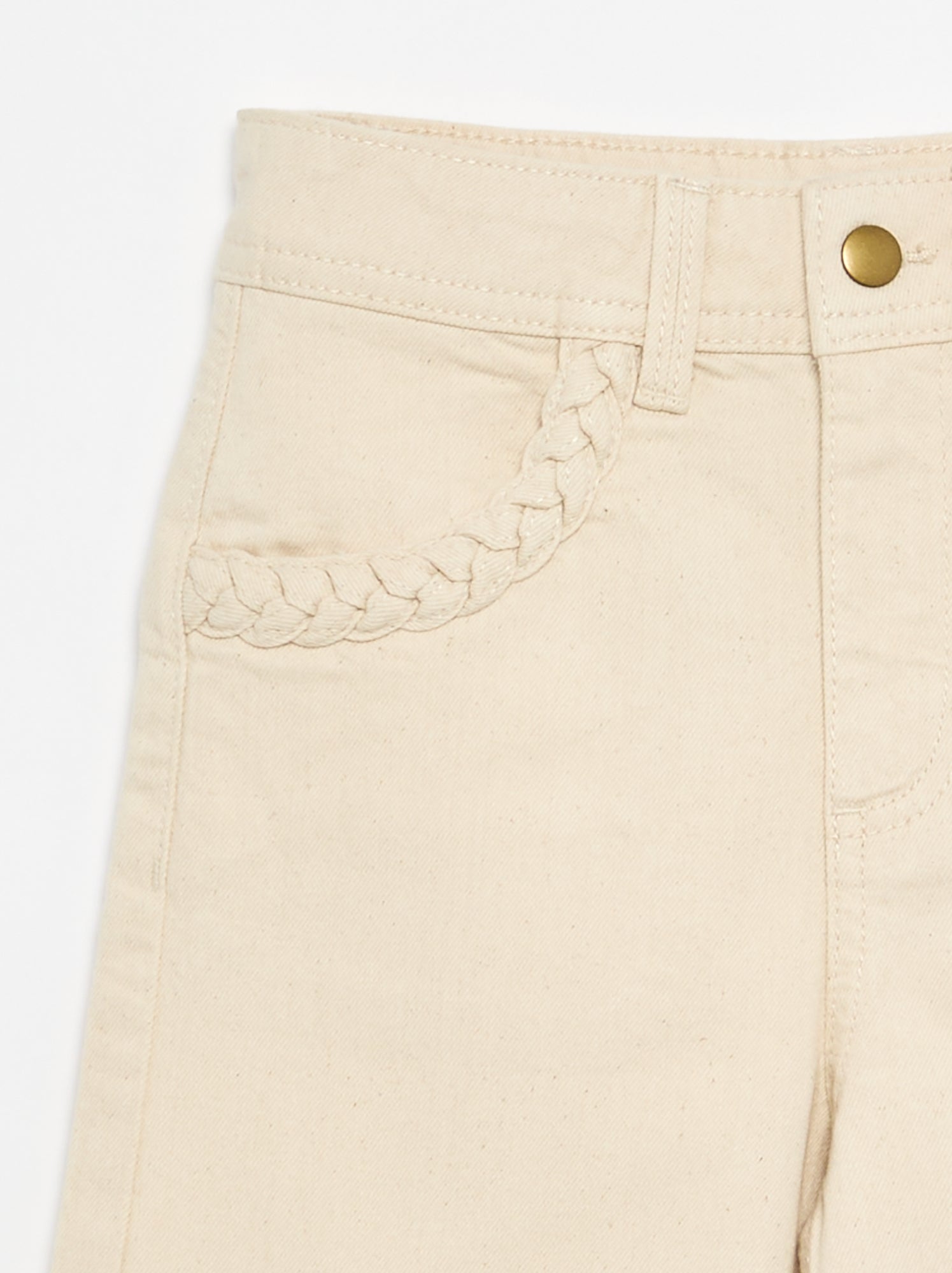Pantalon wide leg fit / coupe large - Blanc