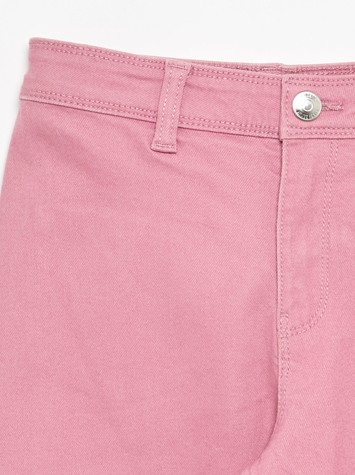 Pantalon wide leg sans poches devant - Rose