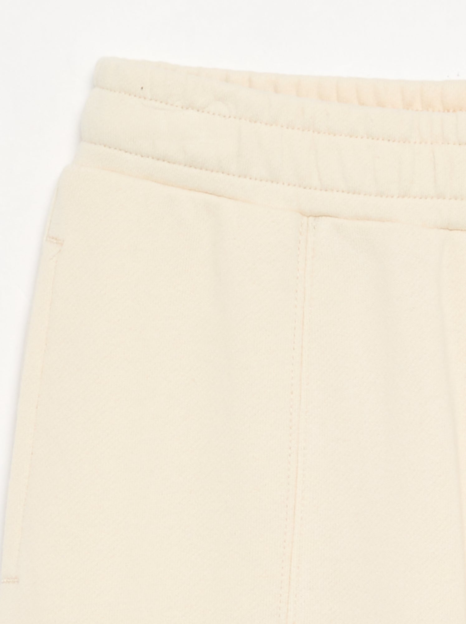 Pantalon wide leg uni - Ecru