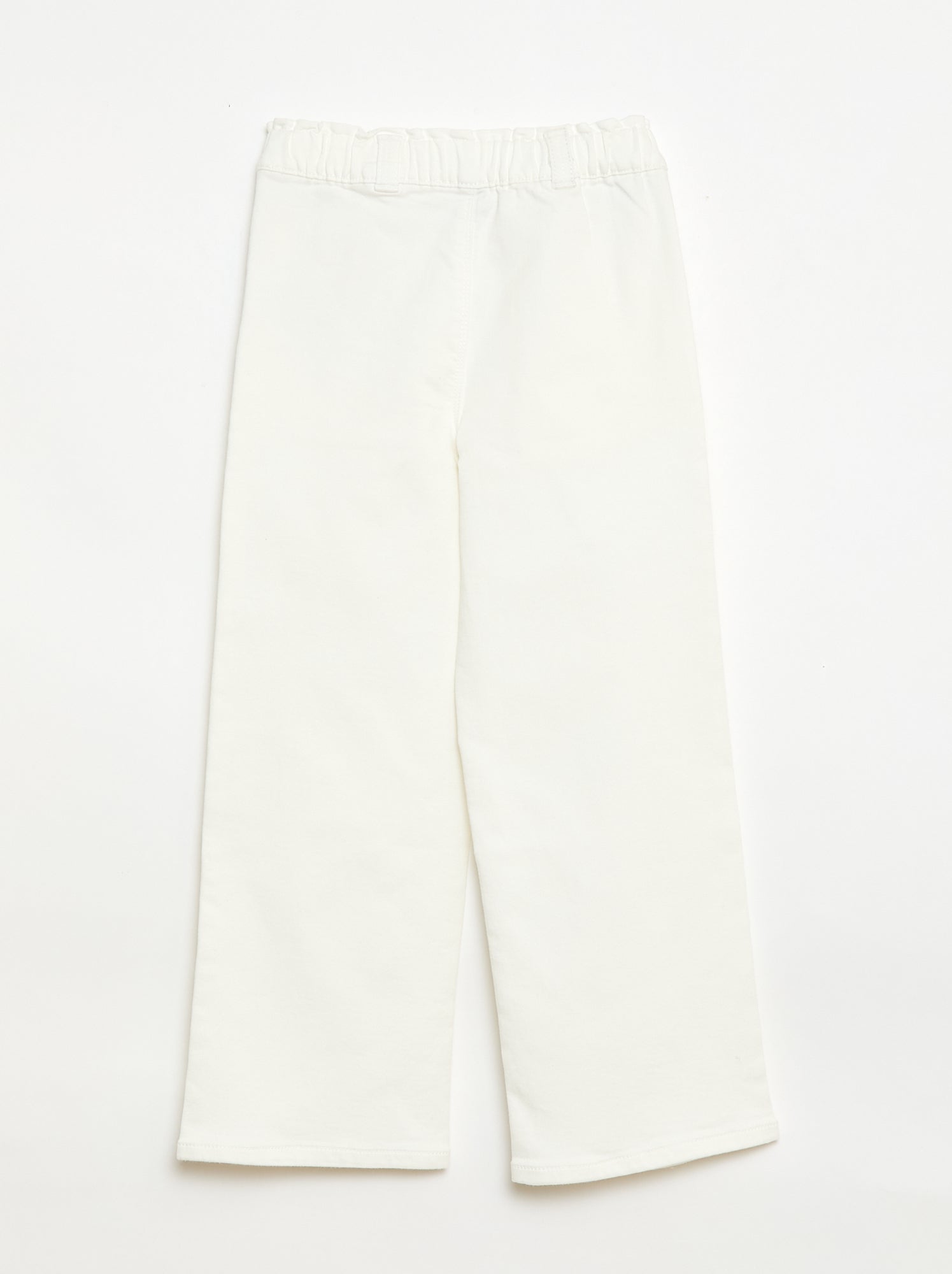 Pantalon wide legs - collection facile à enfiler - Blanc