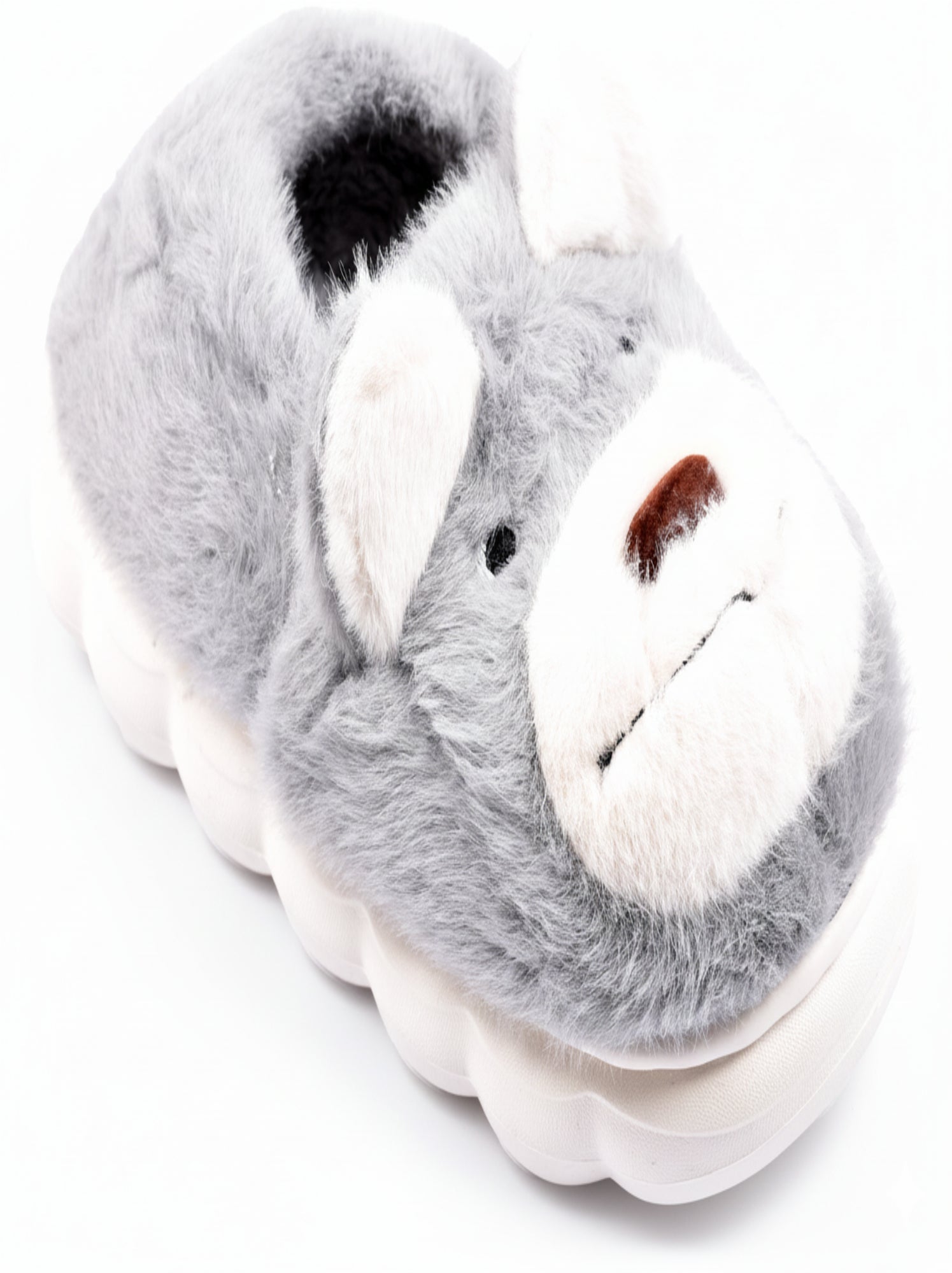 Pantoufles Enfant Animaux 3D Ultra Douces MD9758 - Gris