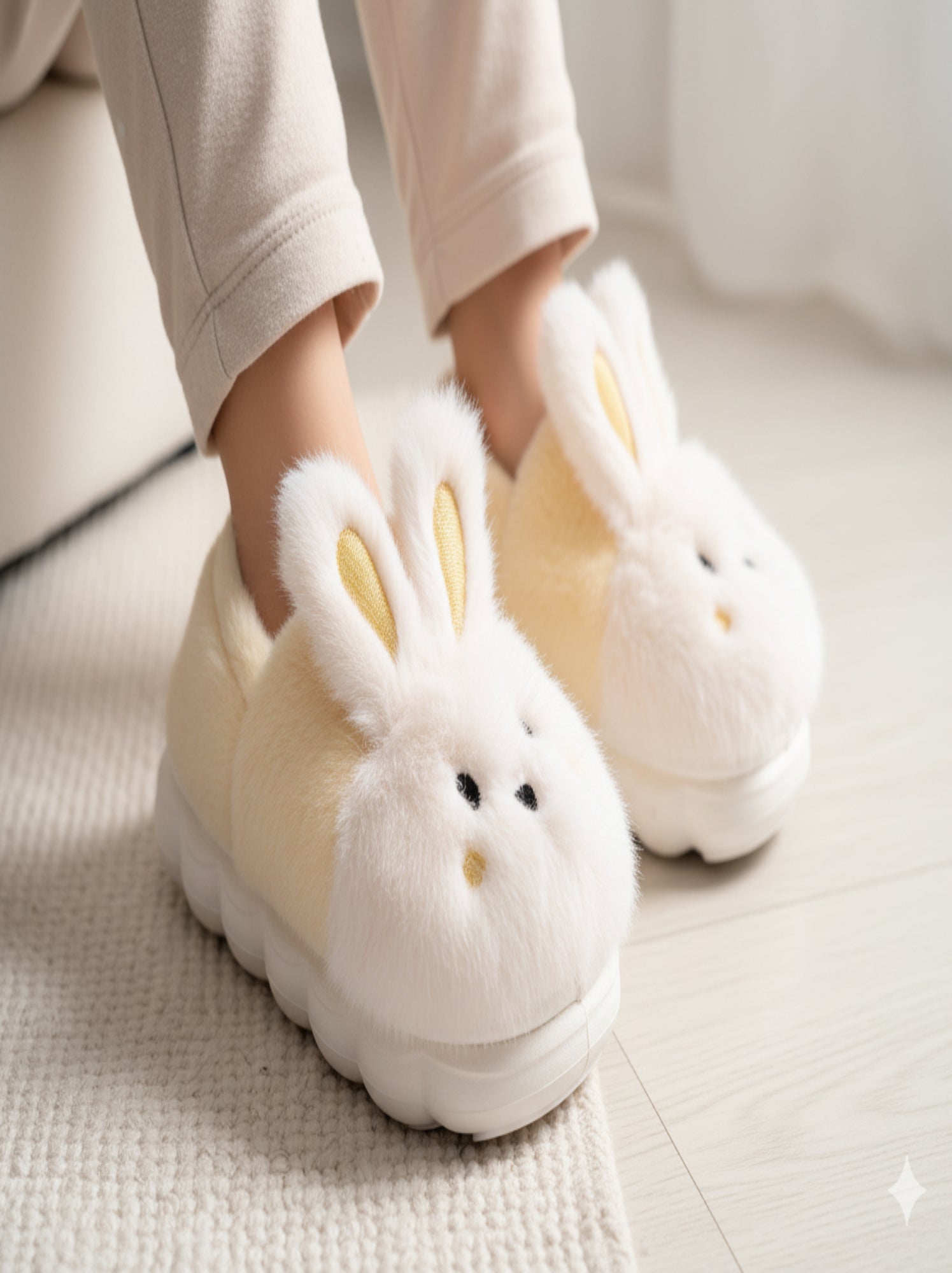 Pantoufles Enfant Animaux 3D Ultra Douces MD9758 - Jaune