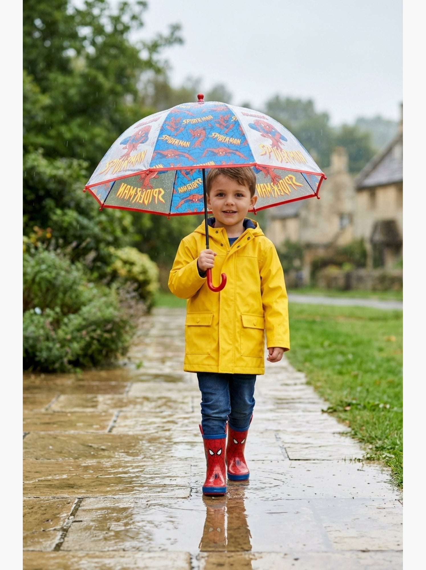 Parapluie   garçon spiderman - licence officielle - Bleu