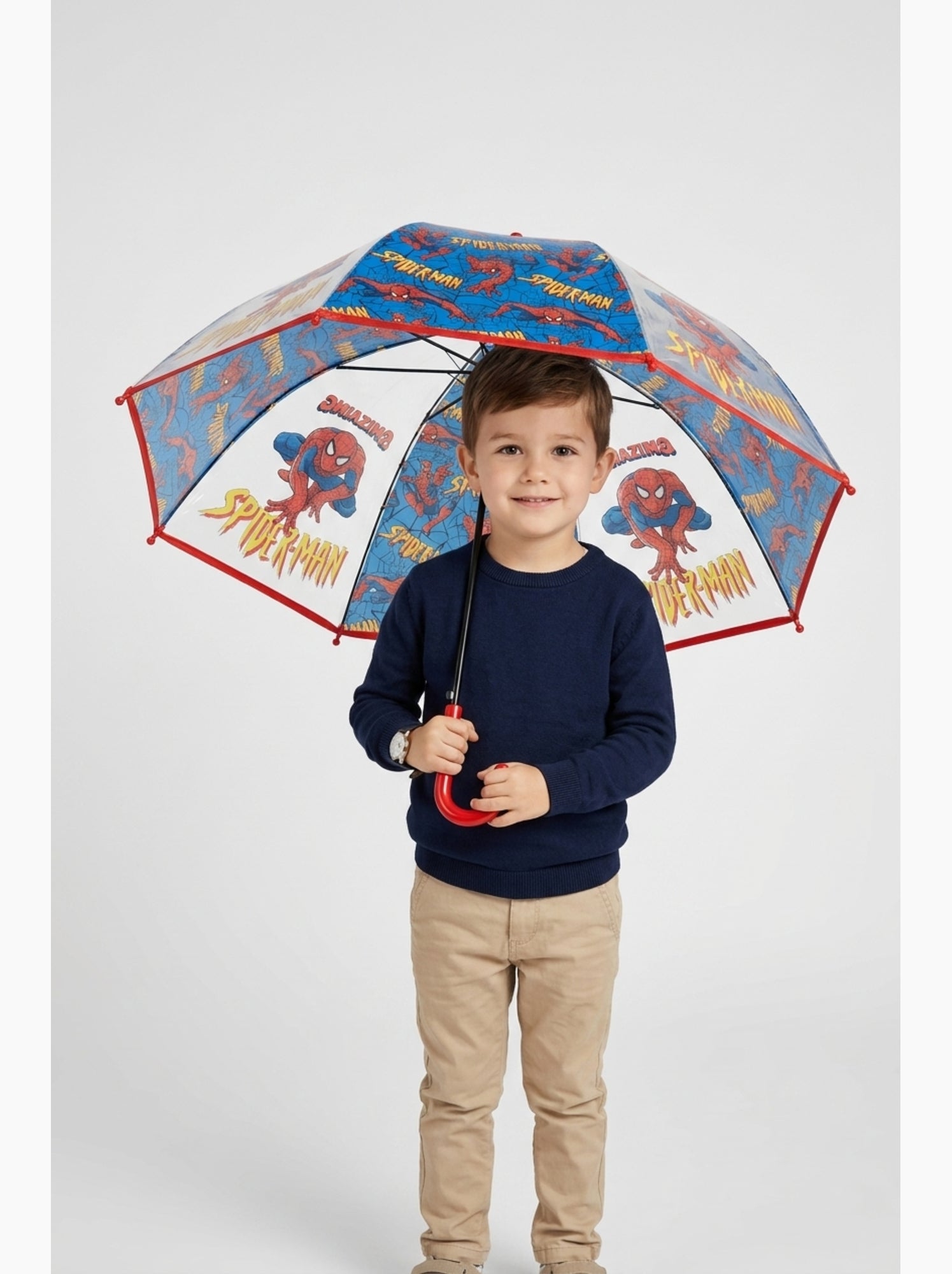 Parapluie   garçon spiderman - licence officielle - Bleu