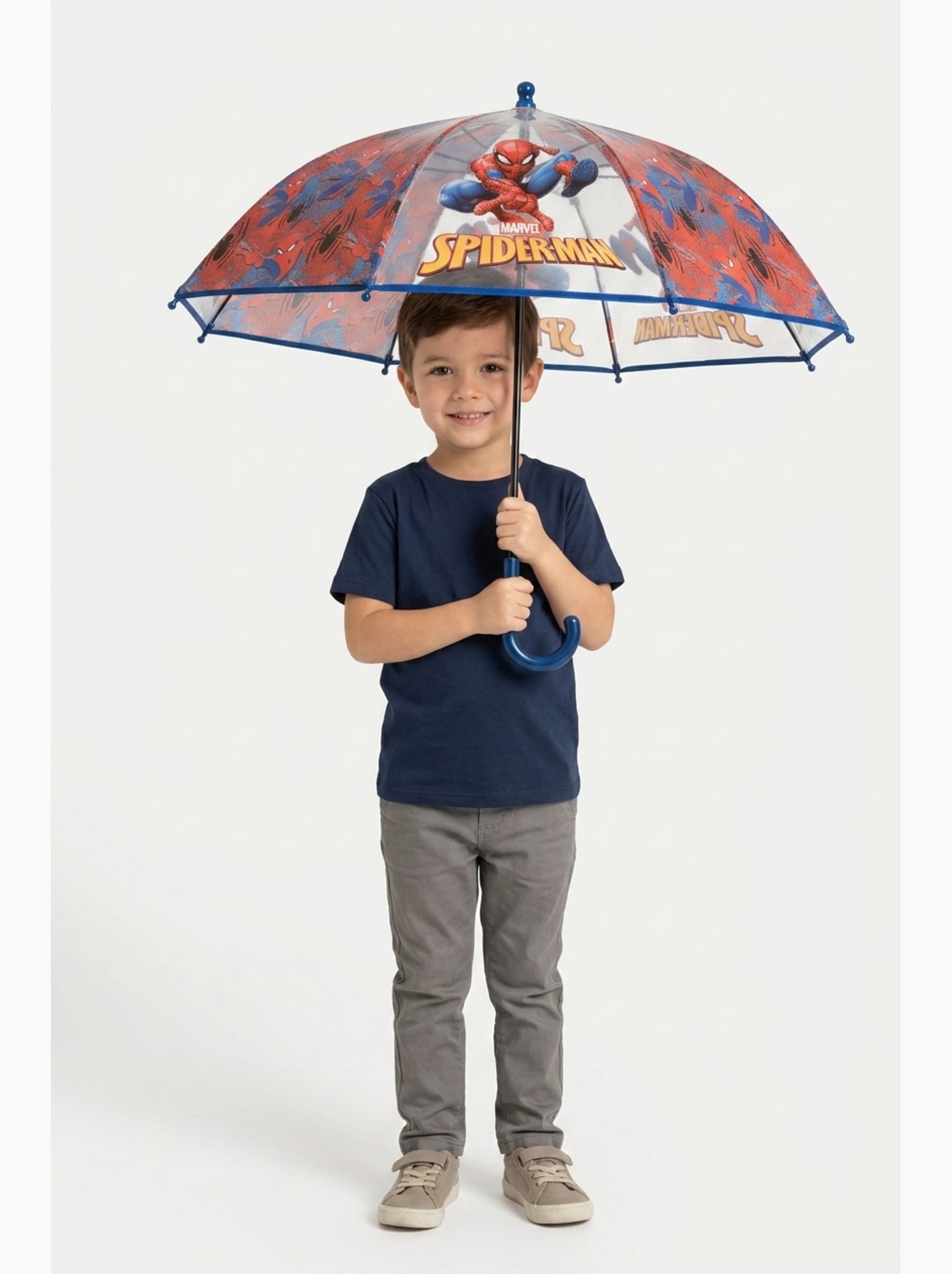 Parapluie   garçon spiderman - licence officielle - Bleu
