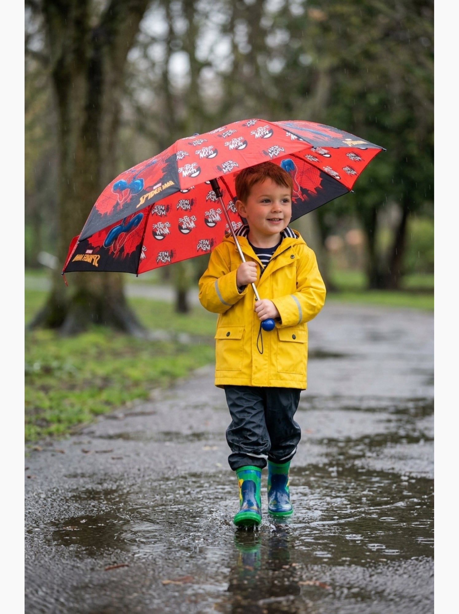 Parapluie   garçon spiderman - licence officielle - Rouge