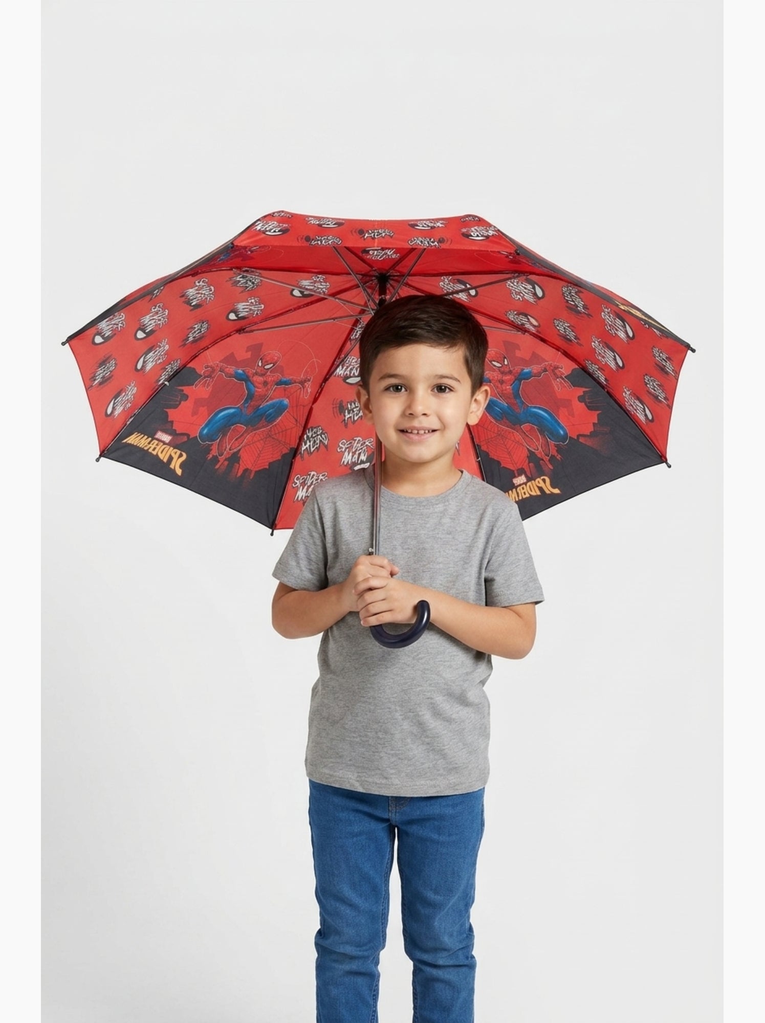 Parapluie   garçon spiderman - licence officielle - Rouge