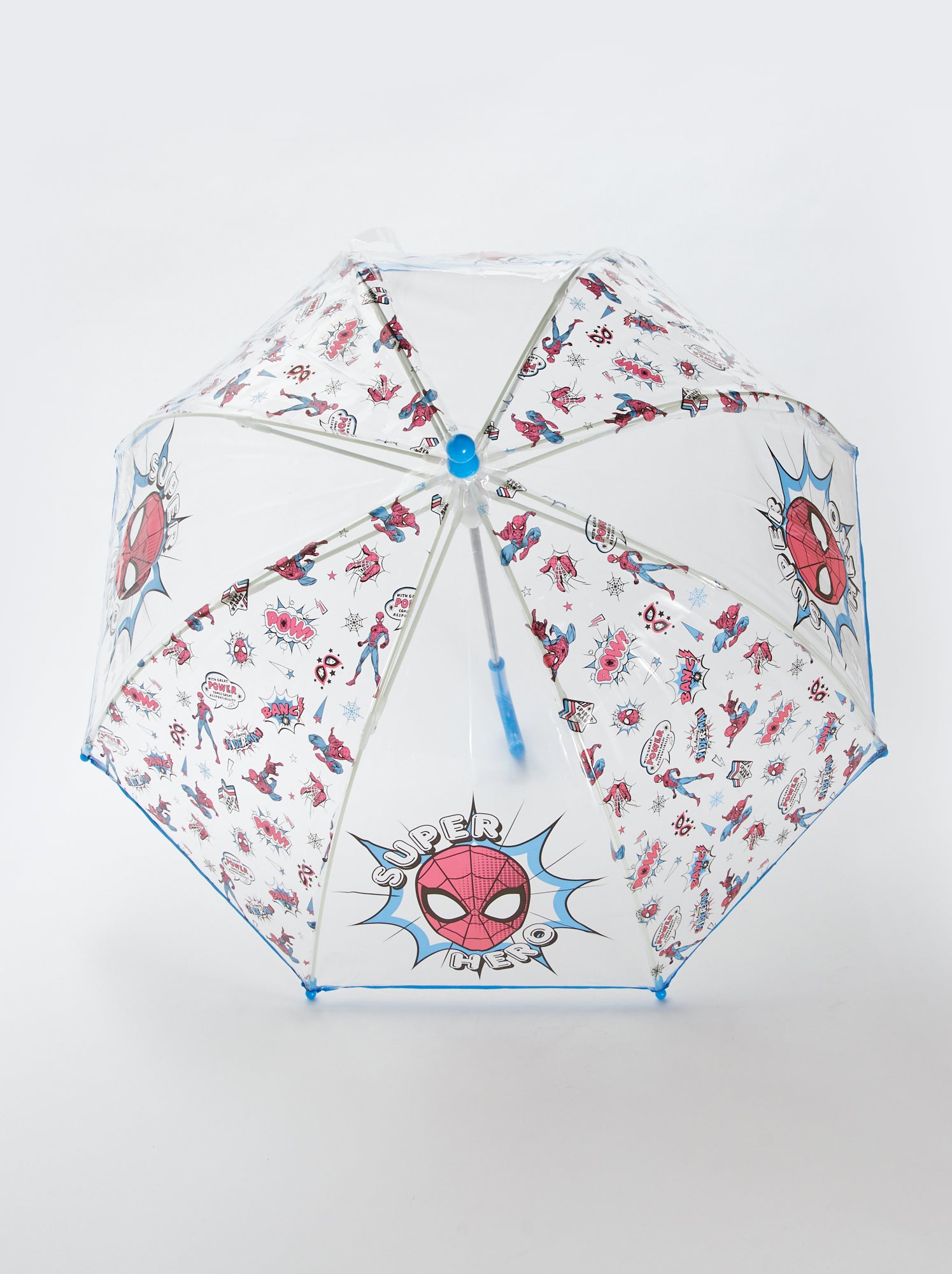 Parapluie transparent 'Spiderman' - ROUGE