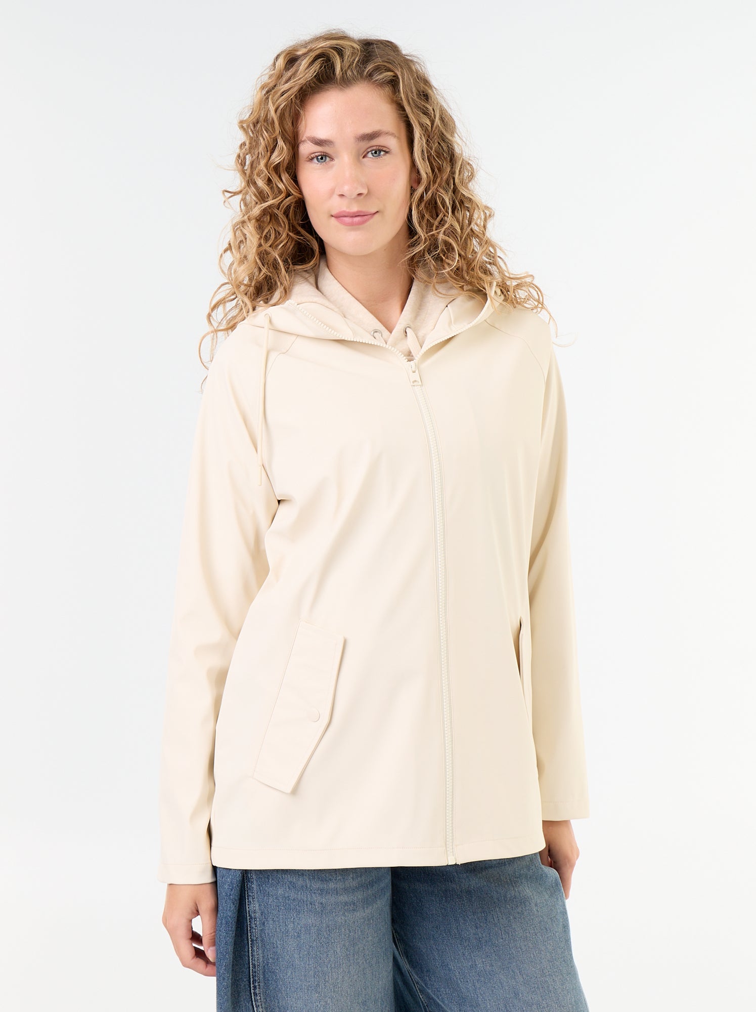 Parka à capuche déperlant - Beige (FWT15_2)