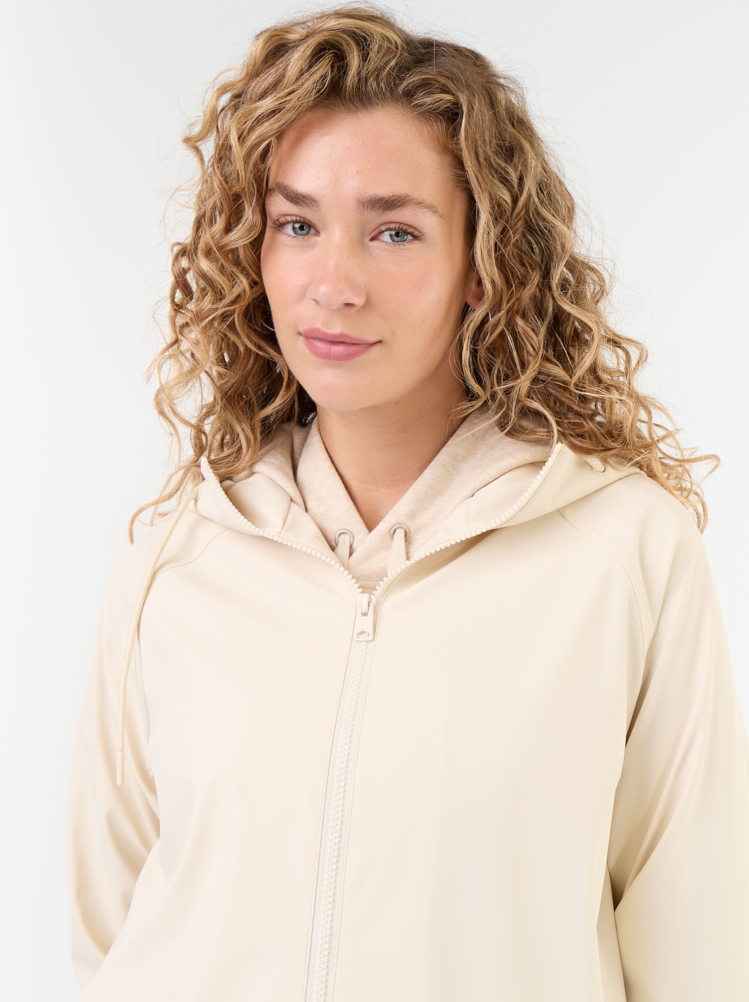 Parka à capuche déperlant - Beige (FWT15_2)