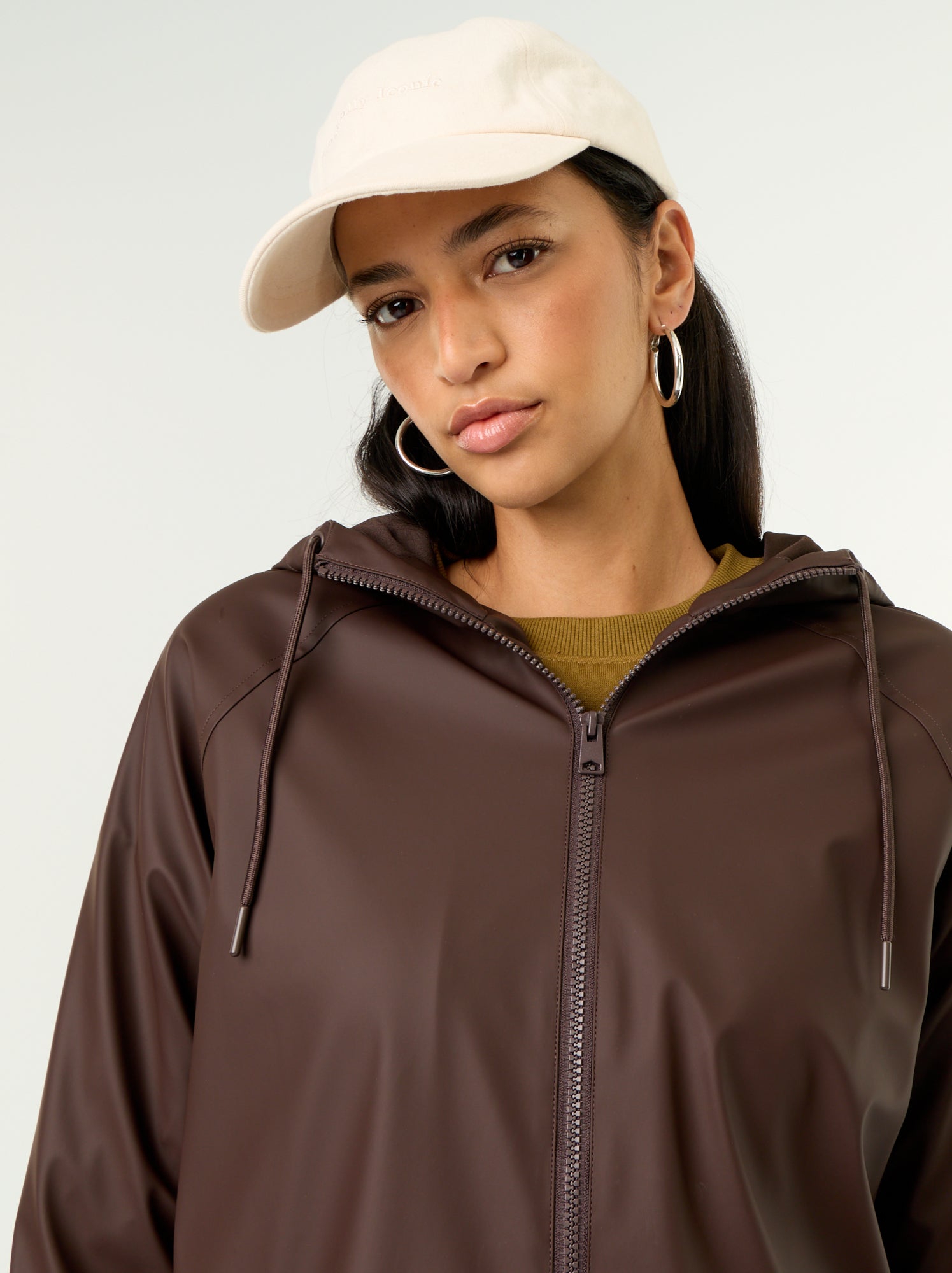 Parka à capuche déperlant - Marron