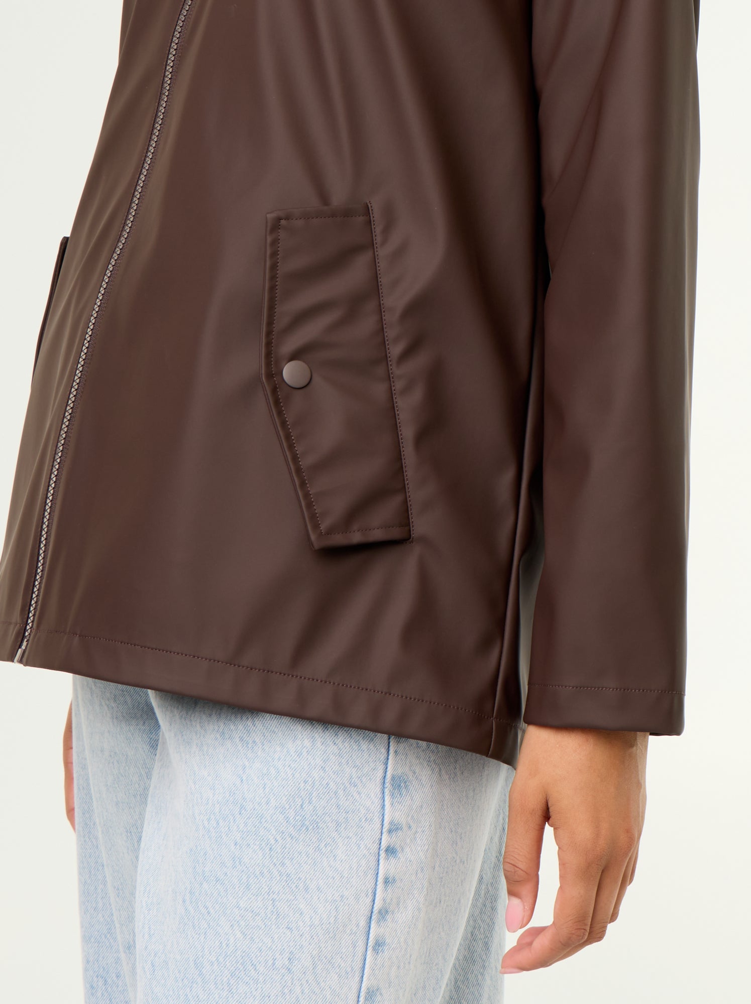 Parka à capuche déperlant - Marron