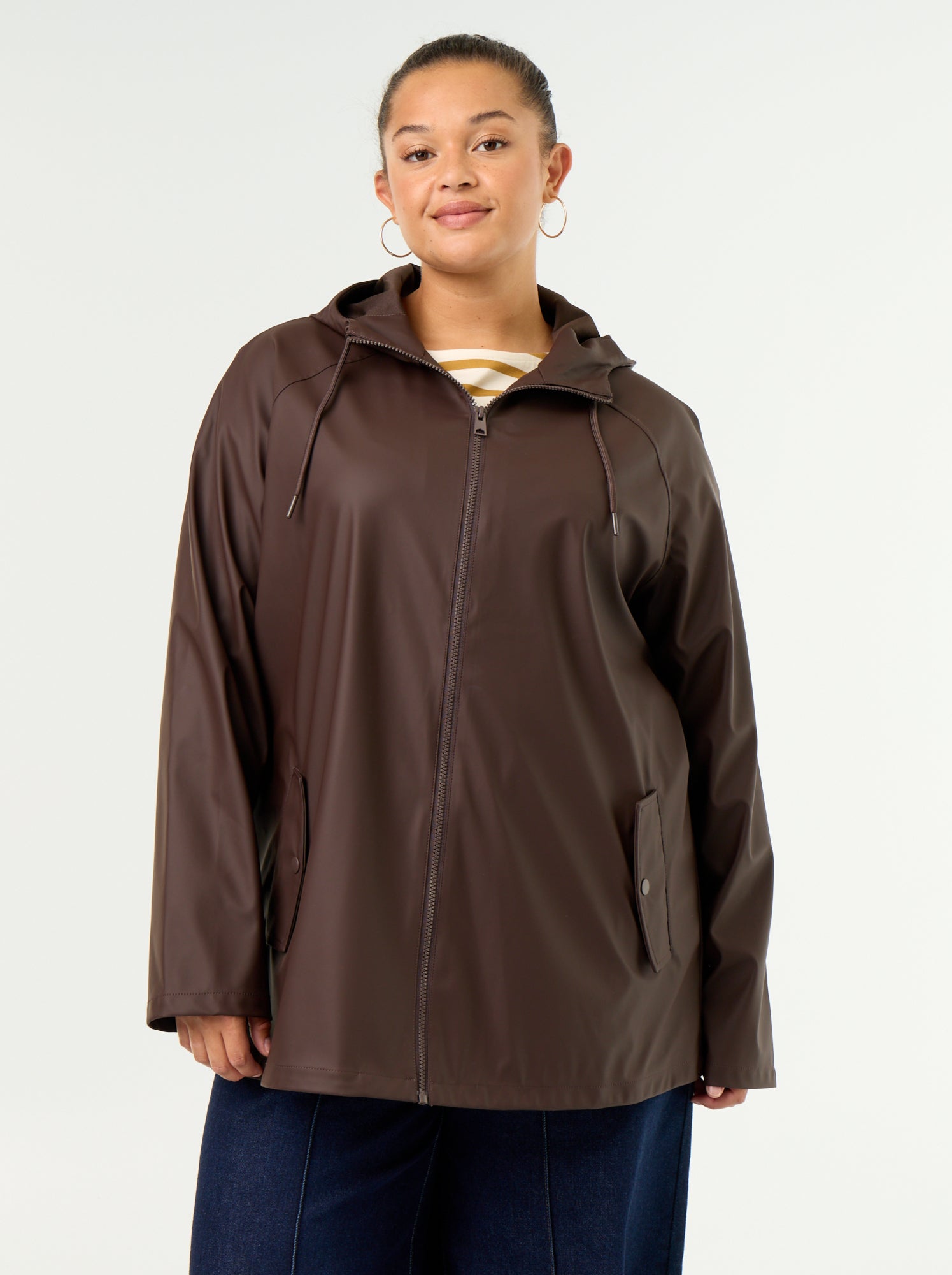Parka à capuche déperlant - Marron