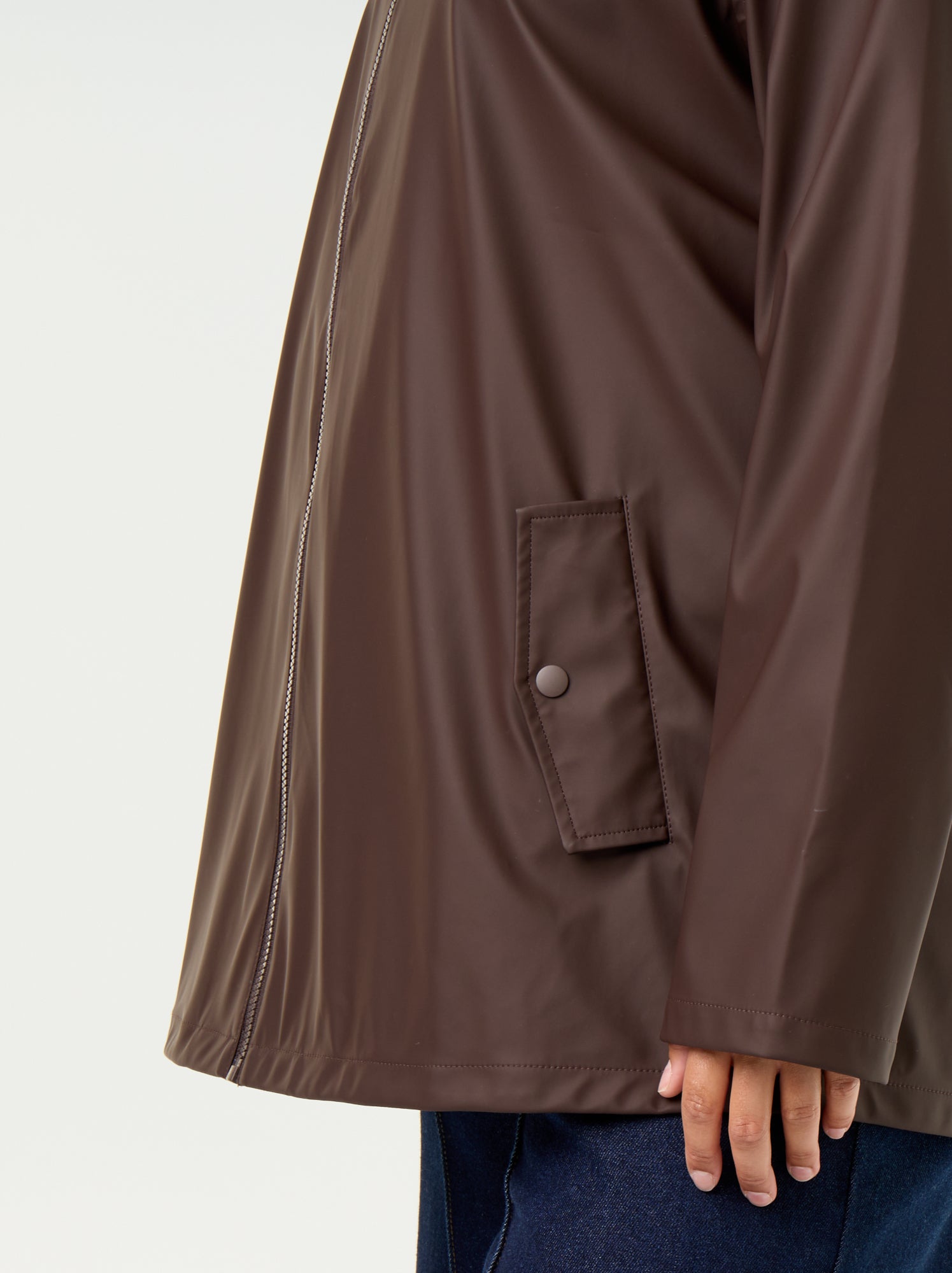 Parka à capuche déperlant - Marron