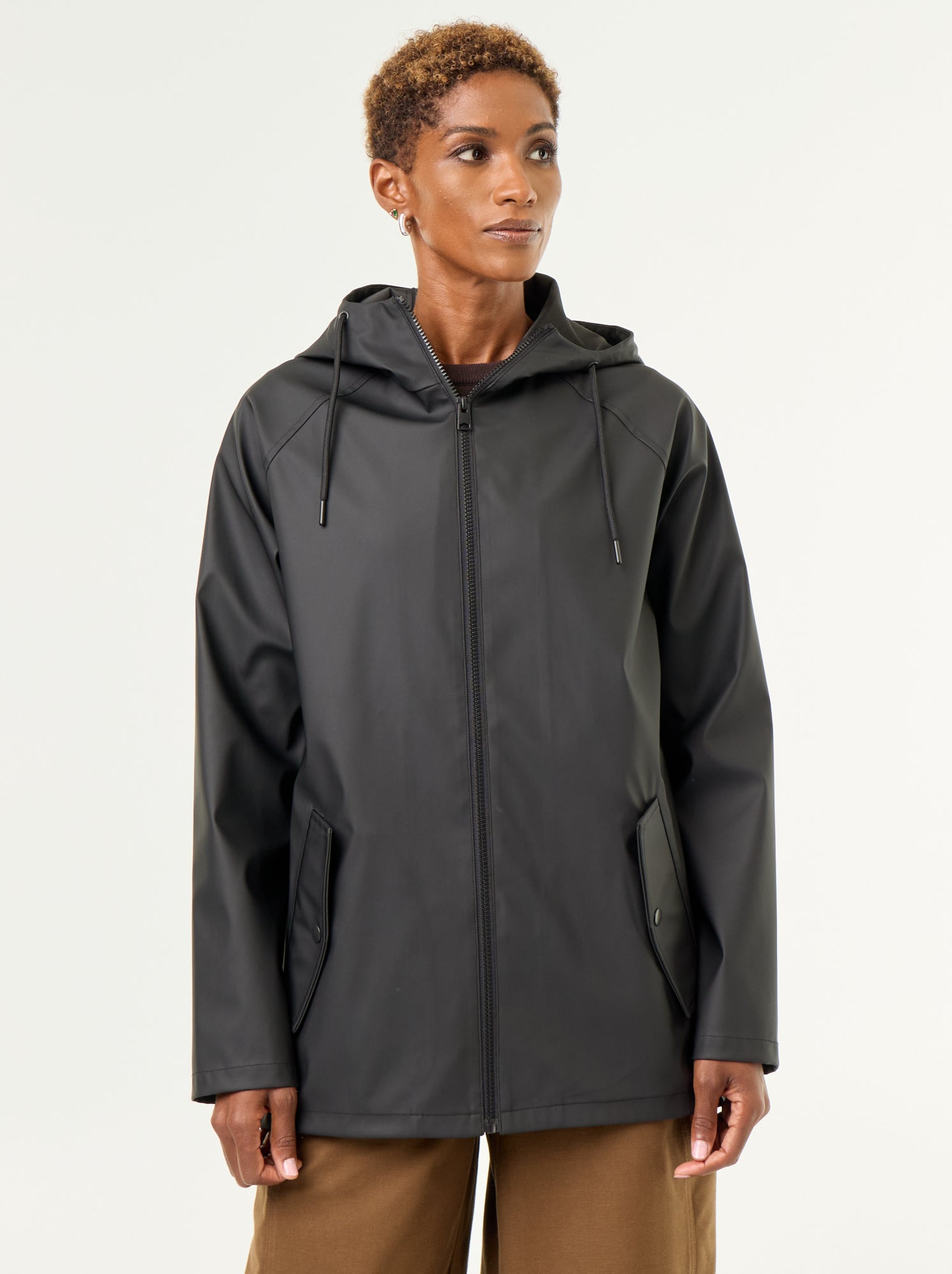 Parka à capuche déperlant - Noir