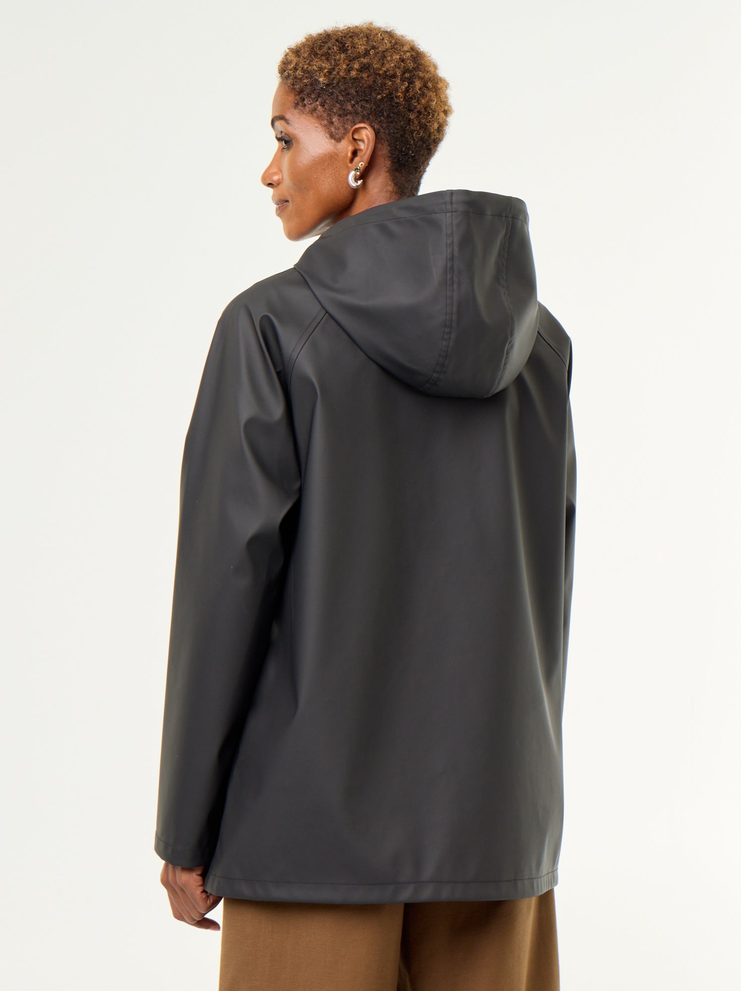 Parka à capuche déperlant - Noir
