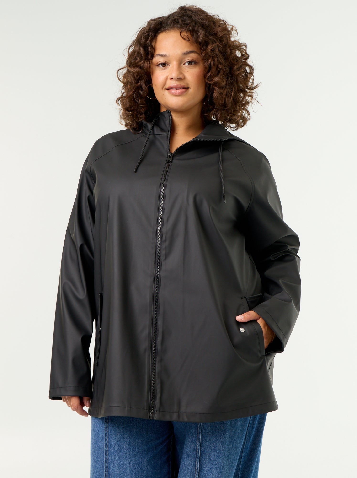 Parka à capuche déperlant - Noir