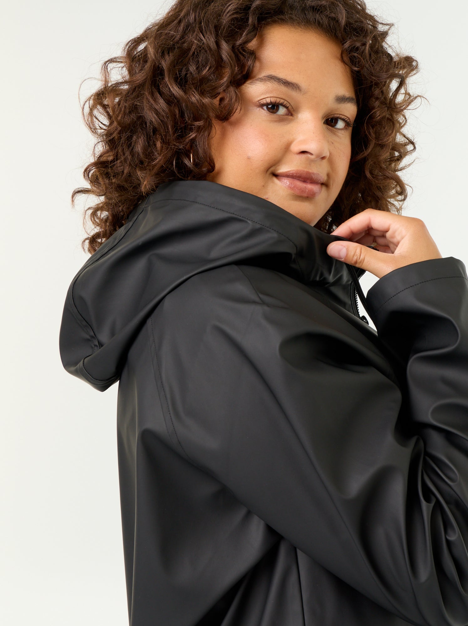 Parka à capuche déperlant - Noir