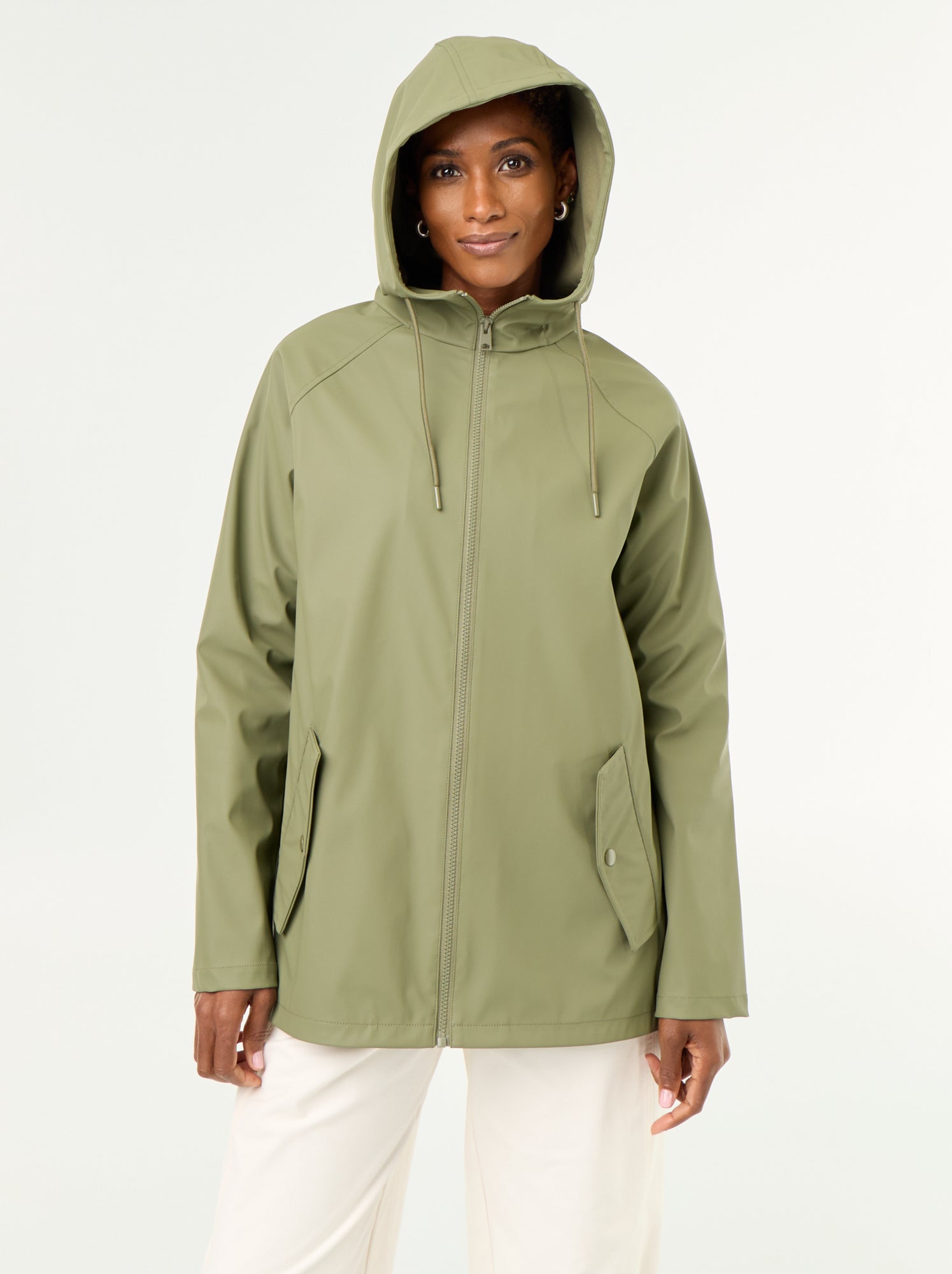 Parka à capuche déperlant - Vert