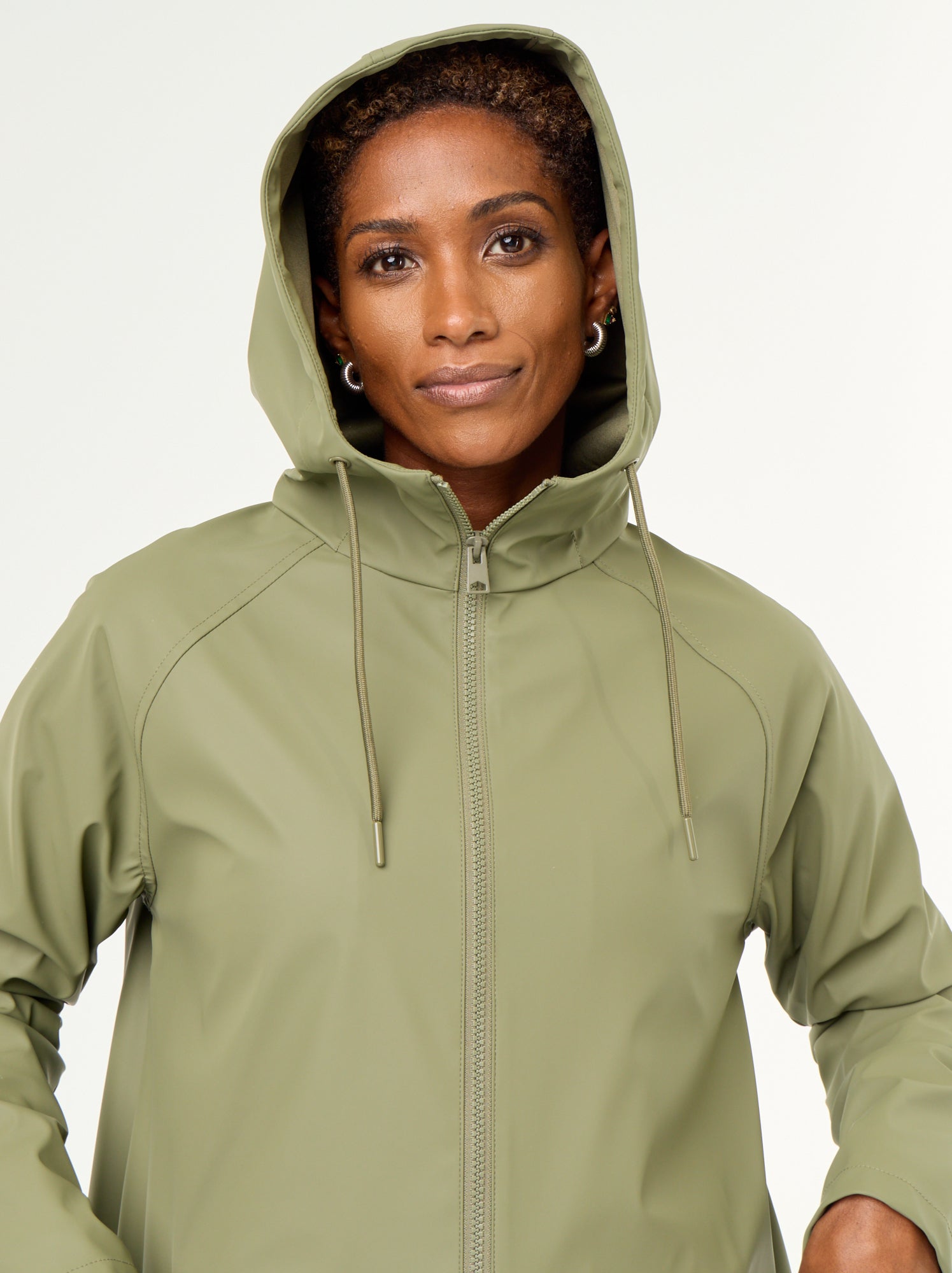 Parka à capuche déperlant - Vert