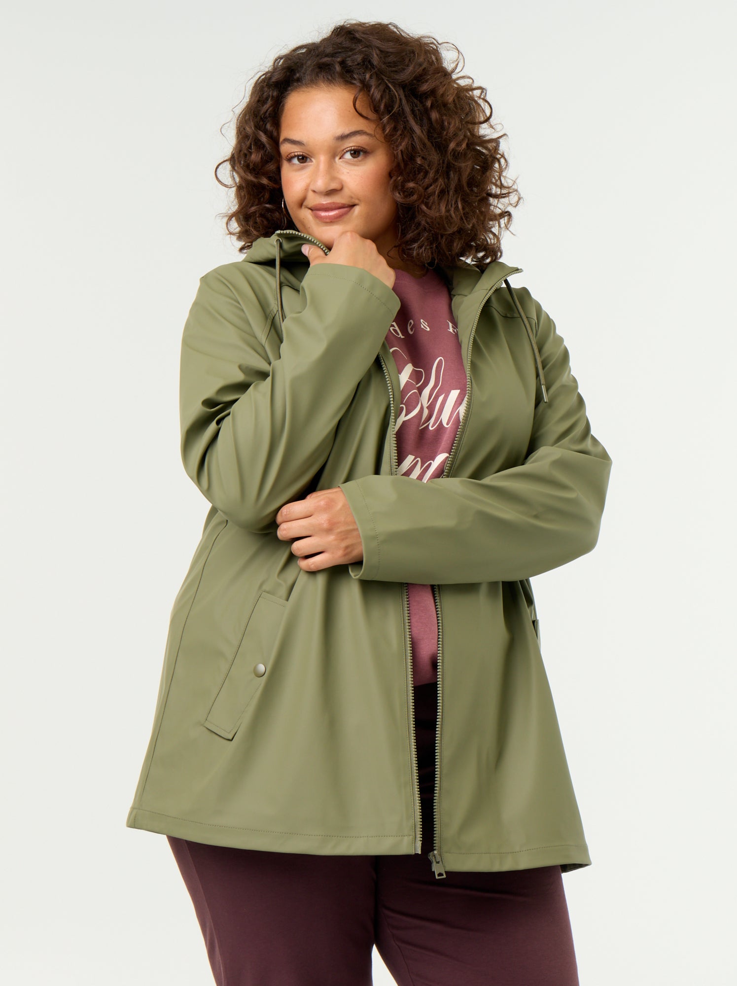 Parka à capuche déperlant - Vert