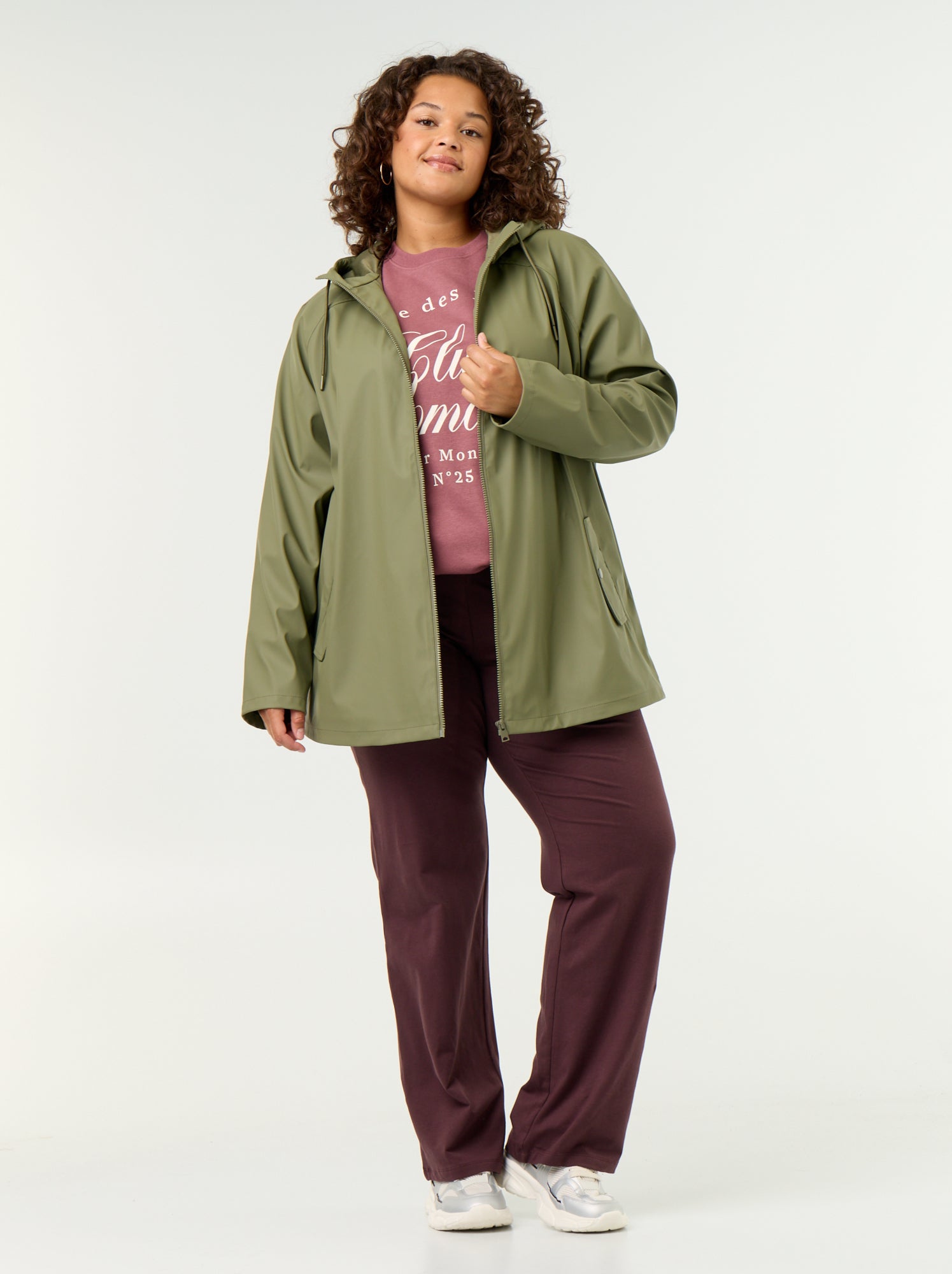 Parka à capuche déperlant - Vert