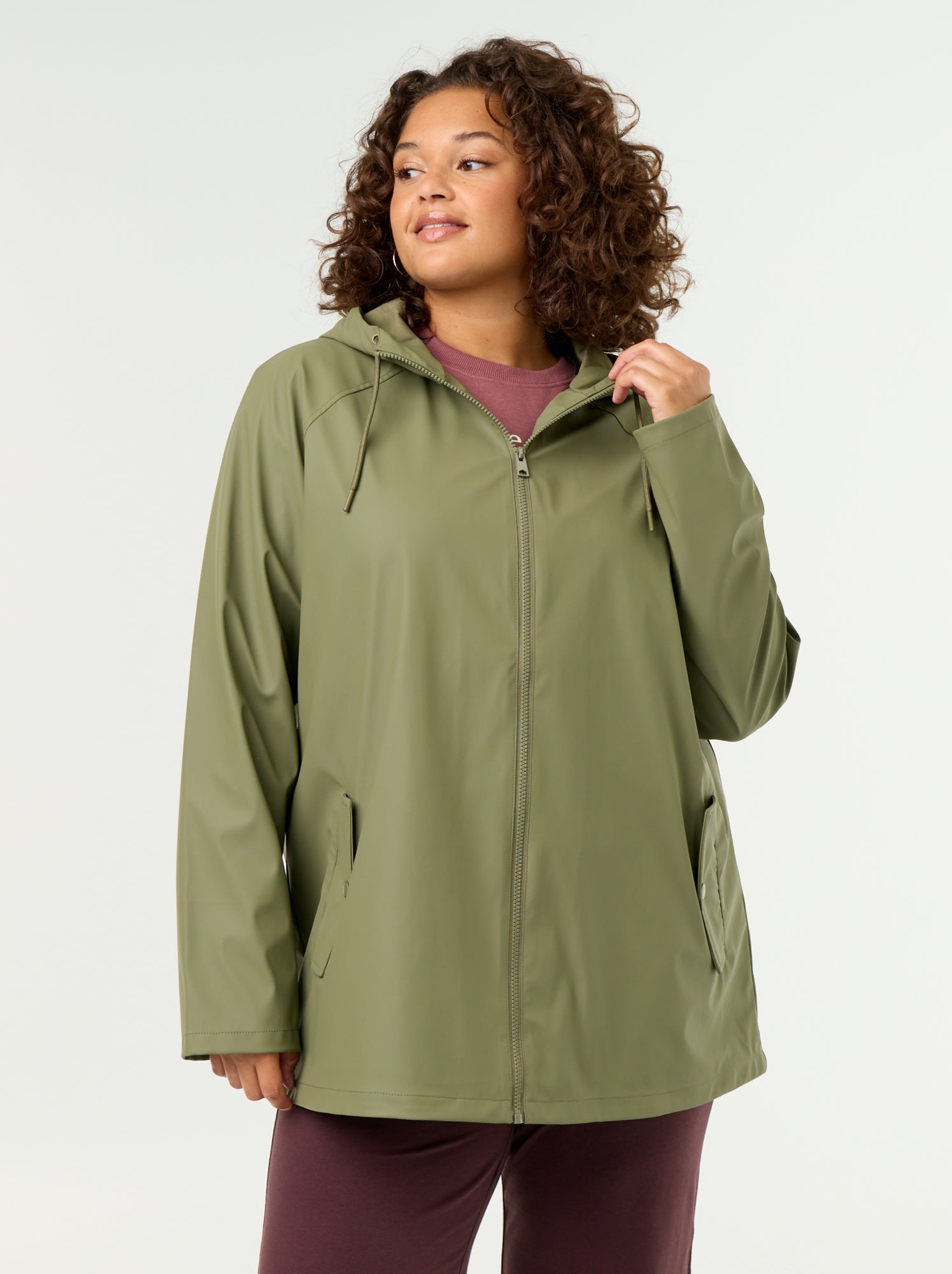 Parka à capuche déperlant - Vert