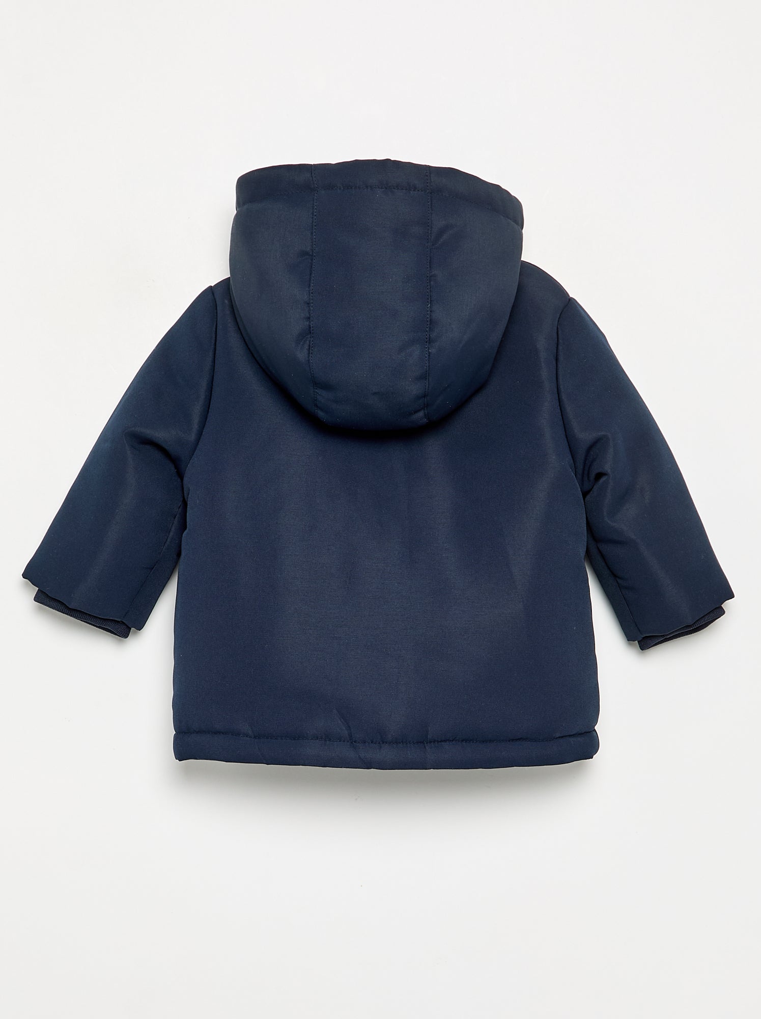 Parka à capuche intérieur moutonné - Bleu