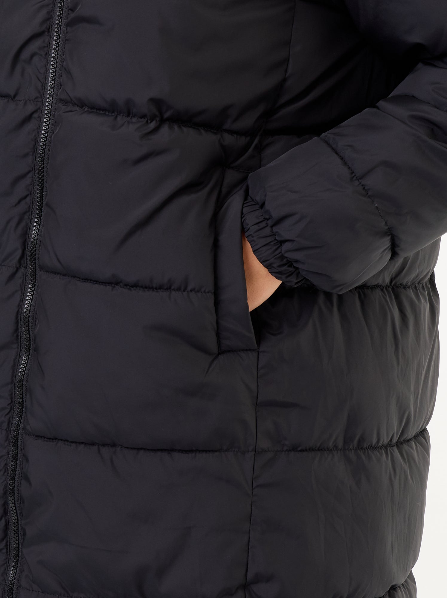 Parka à capuche unie - Vert