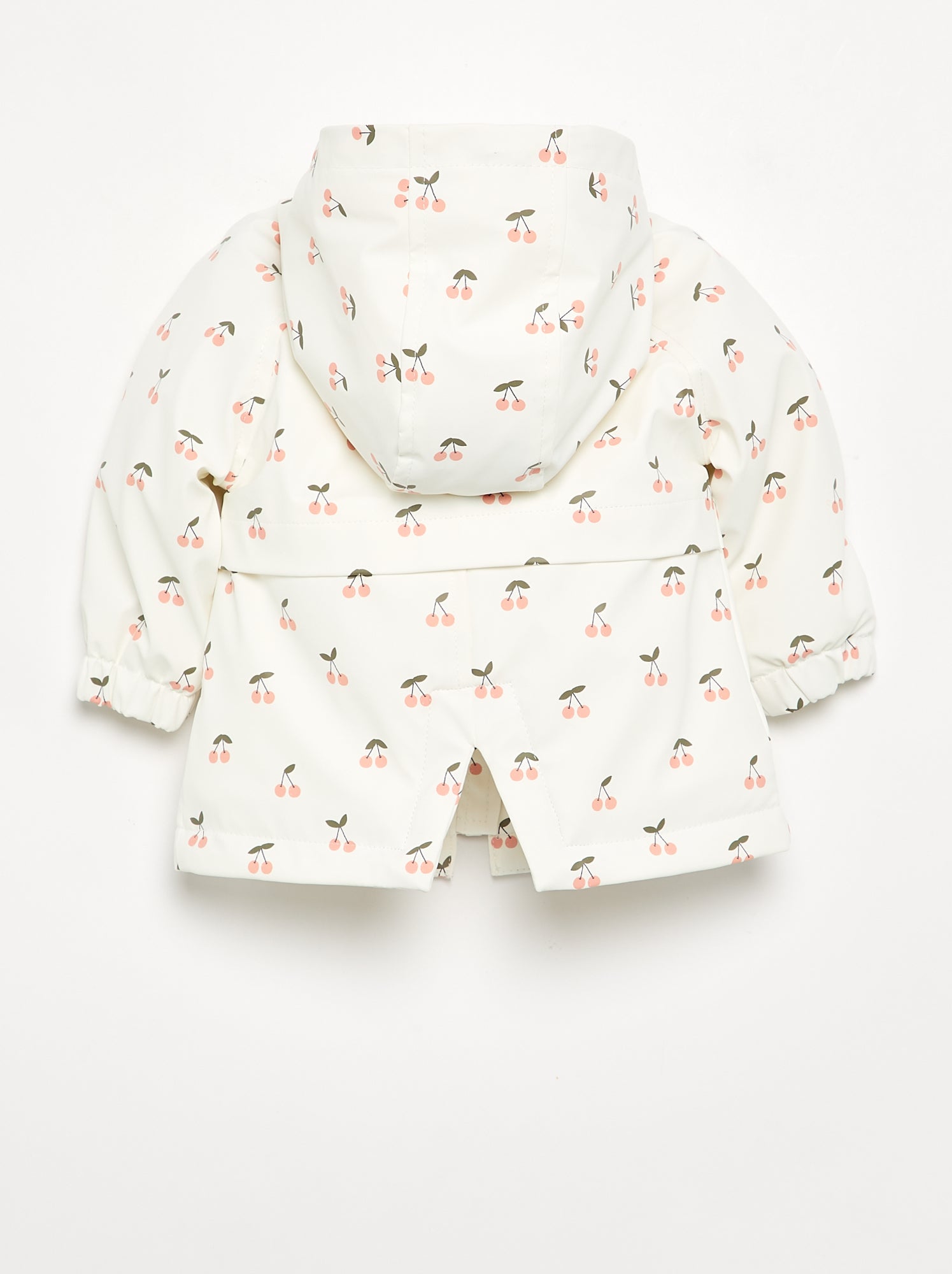 Parka déperlante à capuche - Blanc