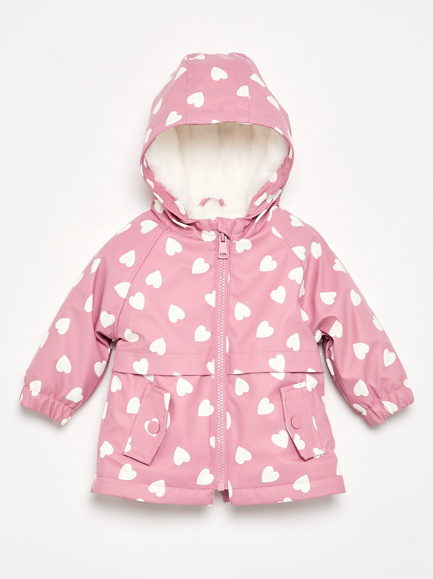 Parka déperlante à capuche - Rose (FWT04_1)
