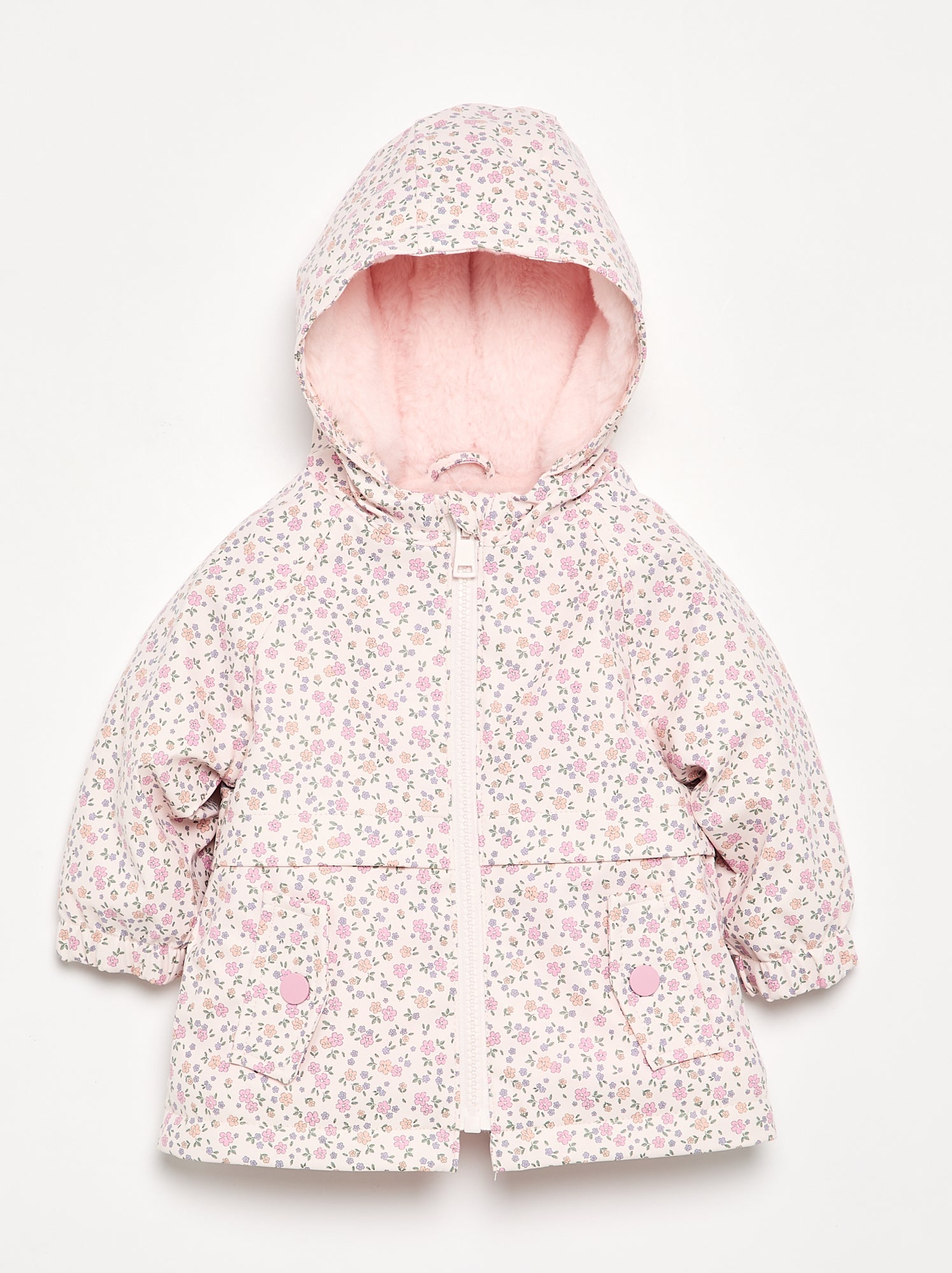 Parka déperlante à capuche - Rose (FWT04_4)