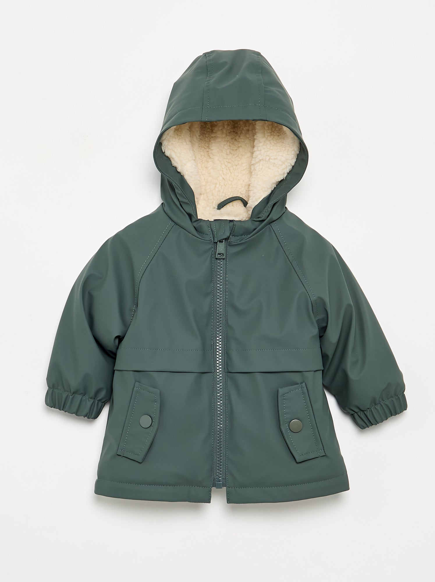 Parka doublée à capuche - Kaki