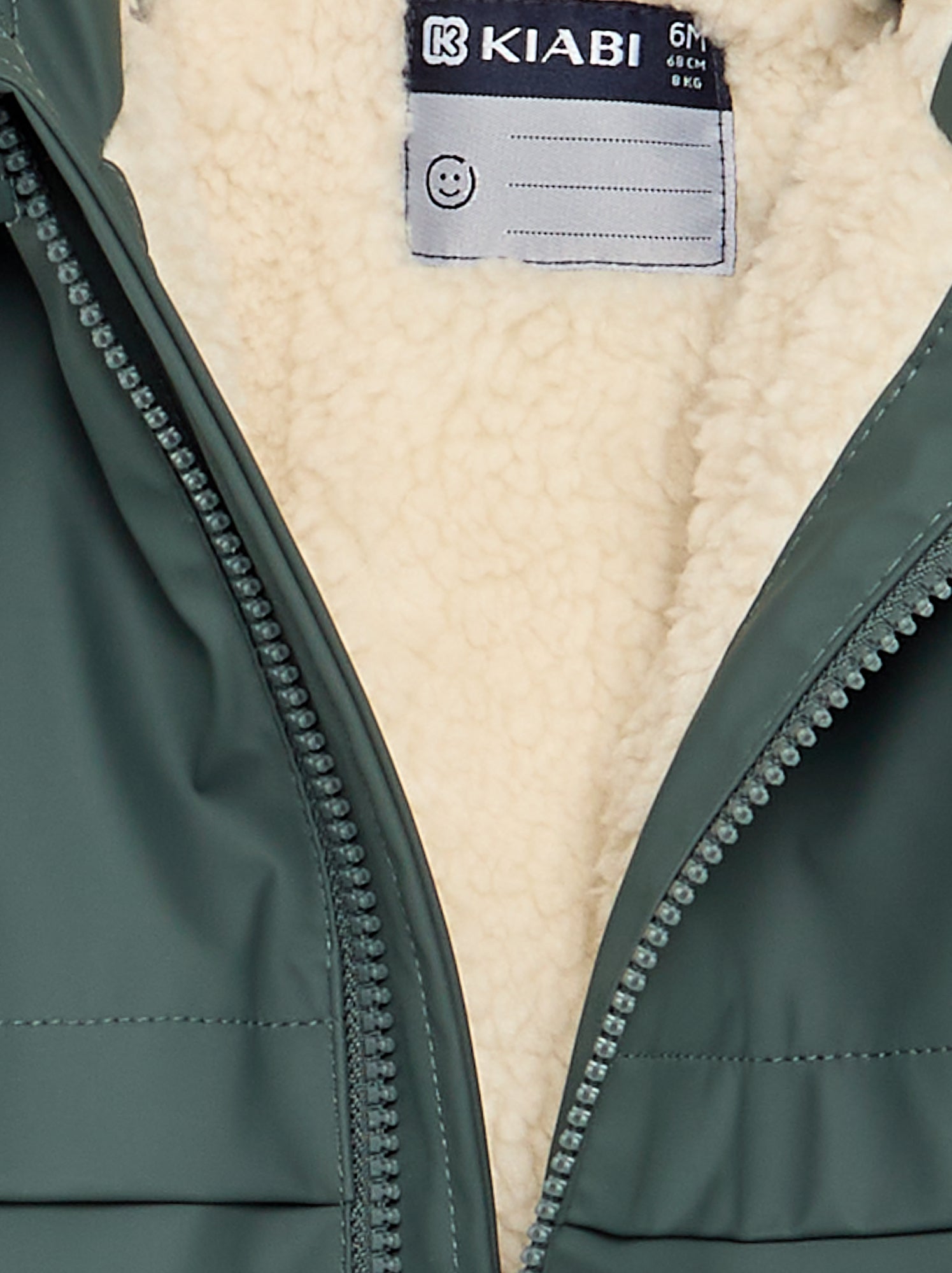 Parka doublée à capuche - Kaki