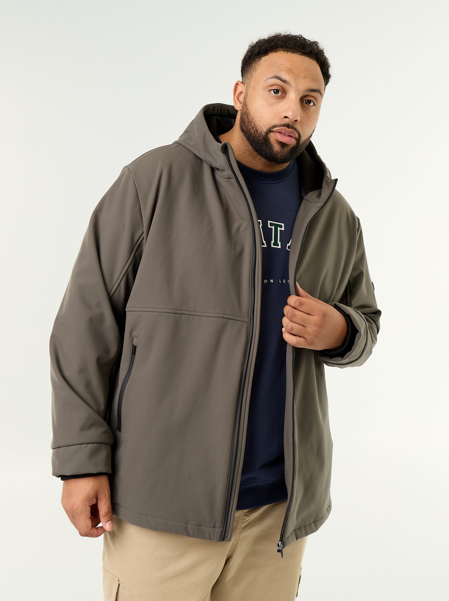 Parka doublée à capuche - Kaki